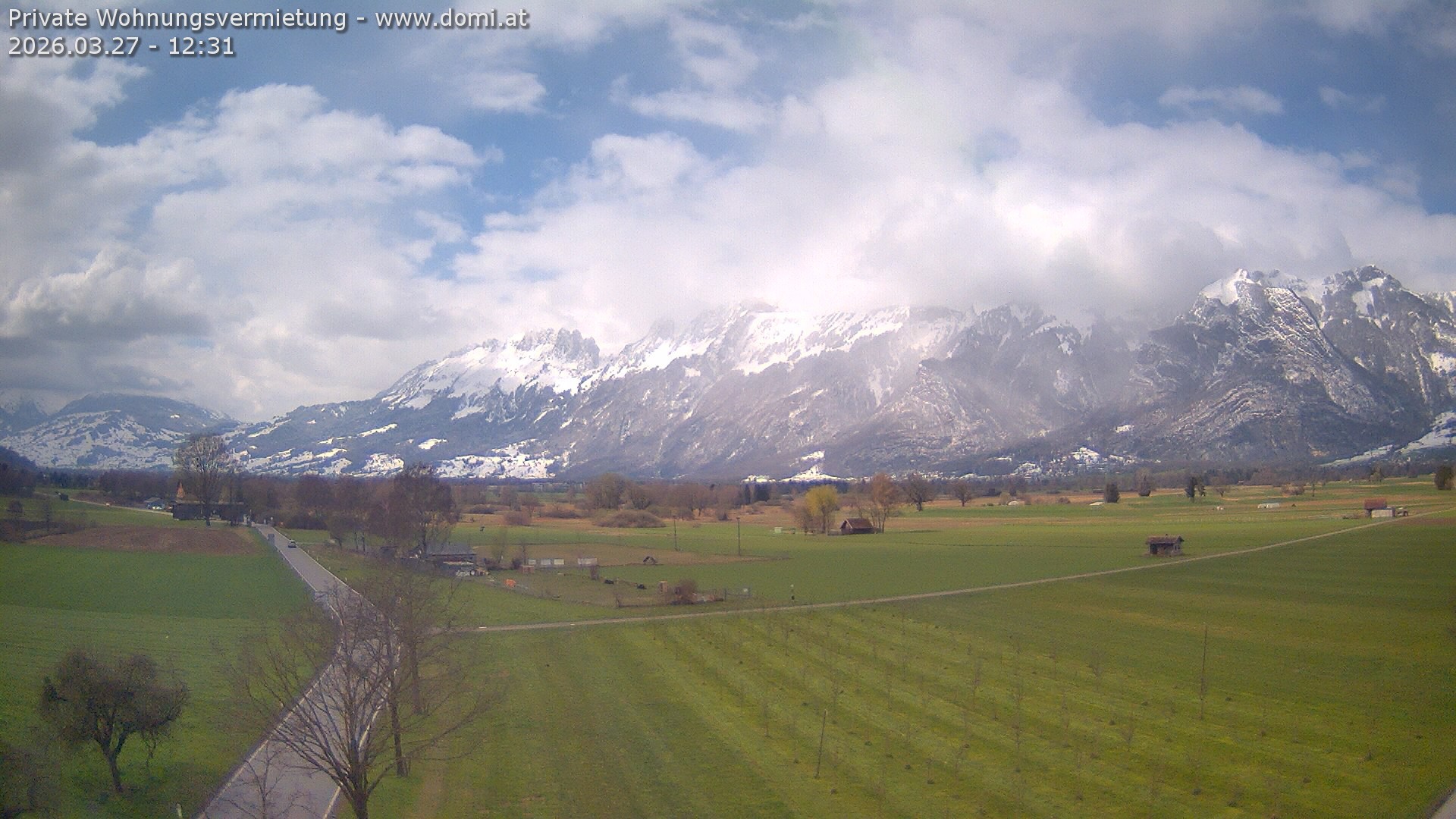 Archiv Foto Webcam Ausblick von Feldkirch auf Hohen Kasten, Furgglenfirst und Kamor