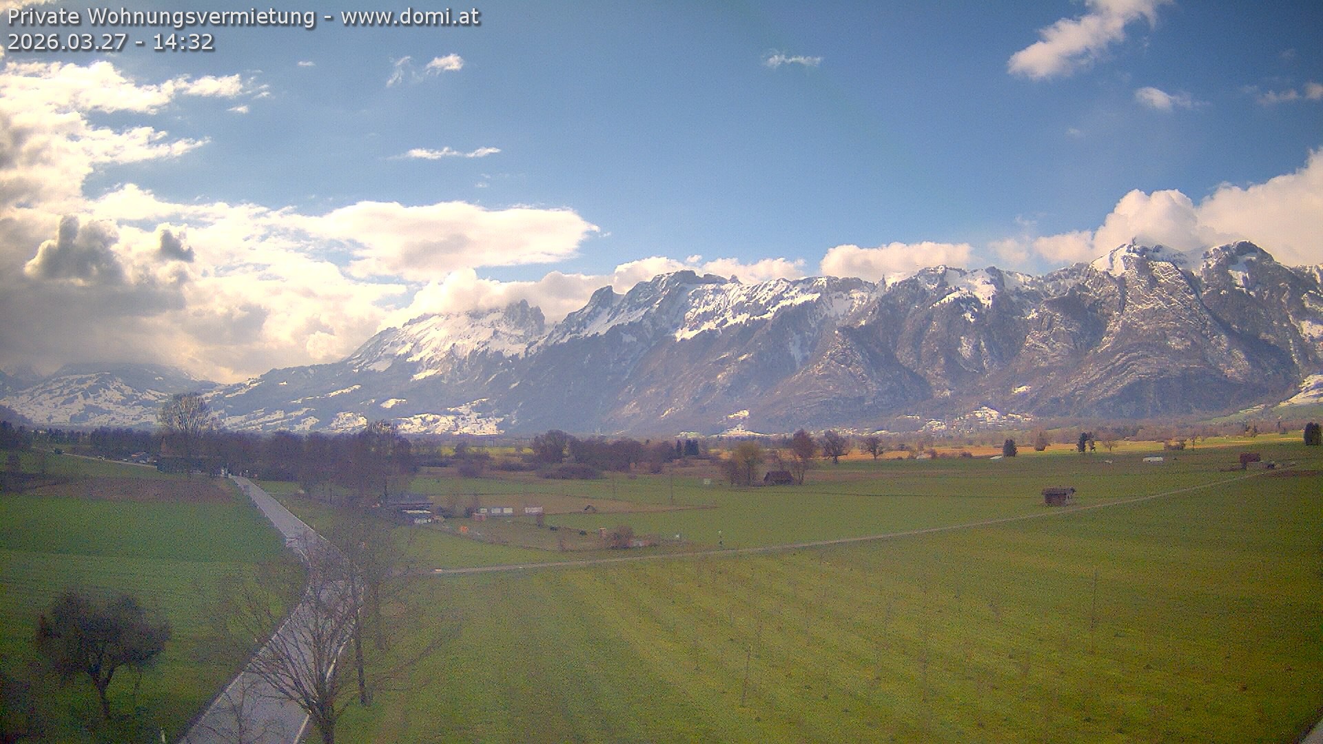 Archiv Foto Webcam Ausblick von Feldkirch auf Hohen Kasten, Furgglenfirst und Kamor