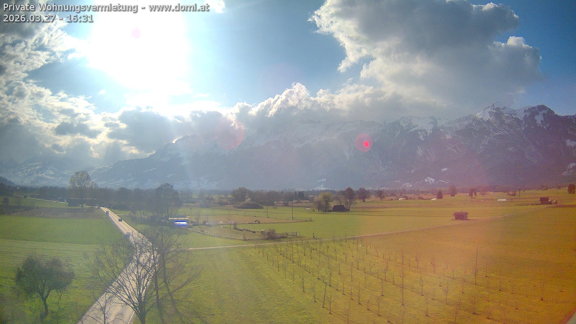Archiv Foto Webcam Ausblick von Feldkirch auf Hohen Kasten, Furgglenfirst und Kamor