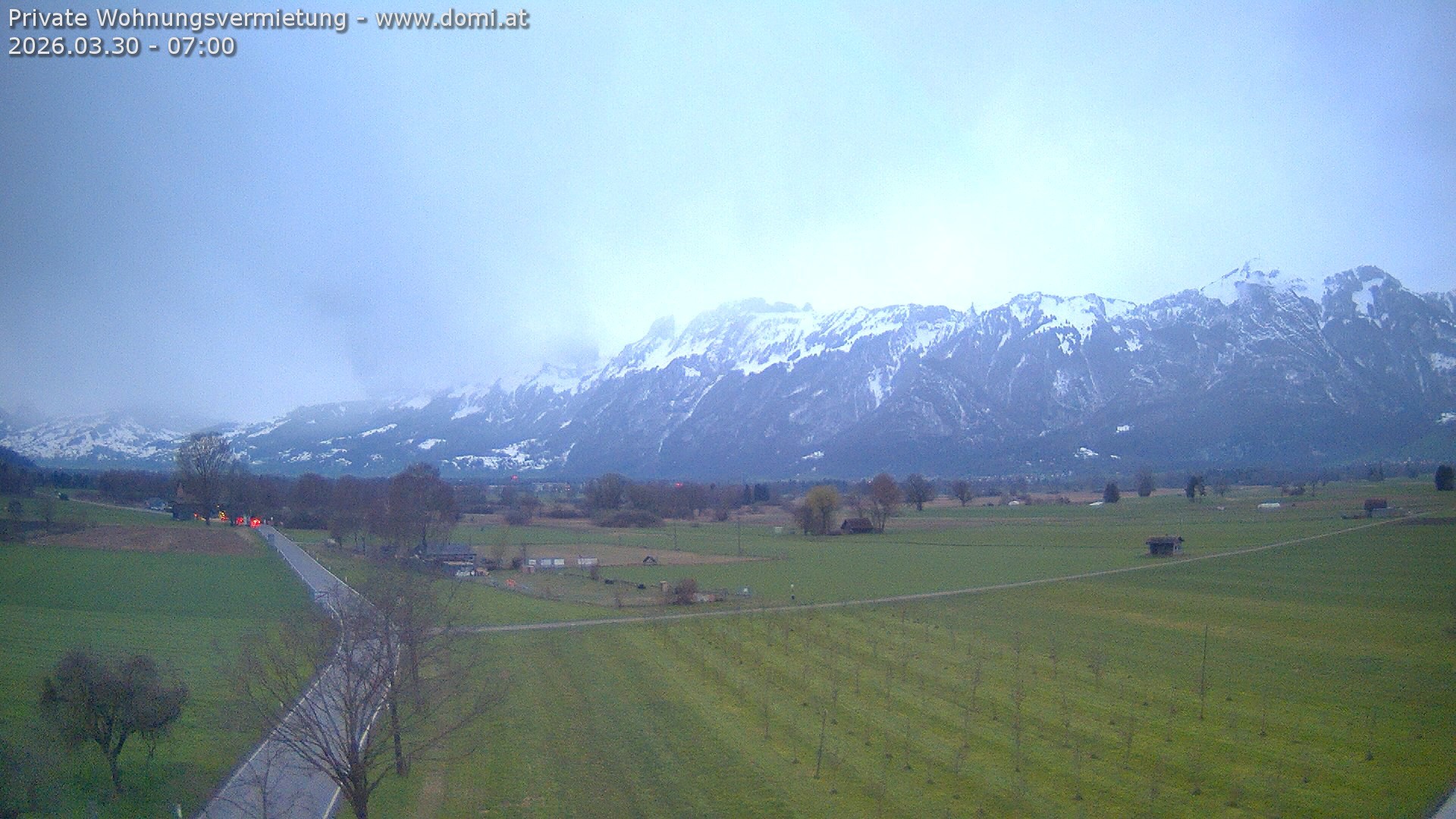 Archiv Foto Webcam Ausblick von Feldkirch auf Hohen Kasten, Furgglenfirst und Kamor