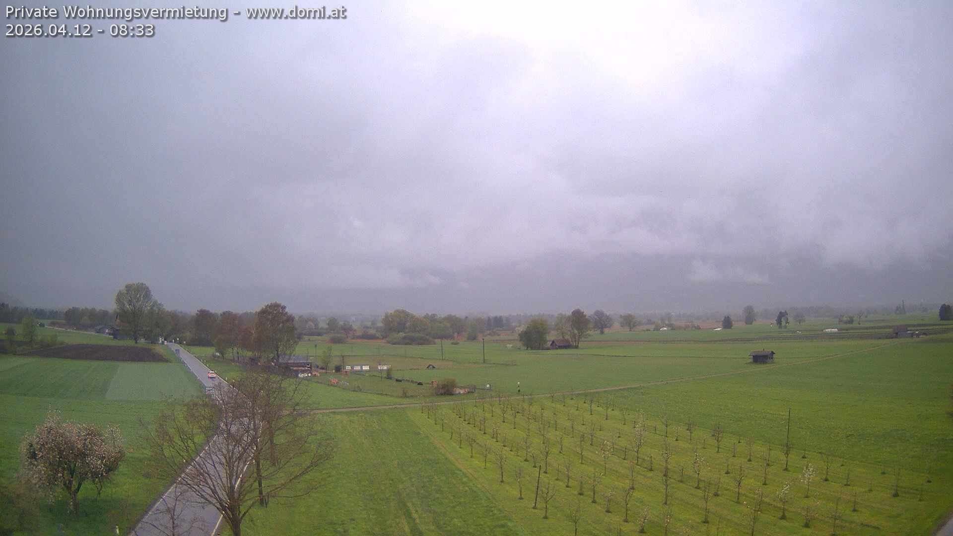 Archived image Webcam View of the Hoher Kasten, Furgglenfirst and Kamor from Feldkirch