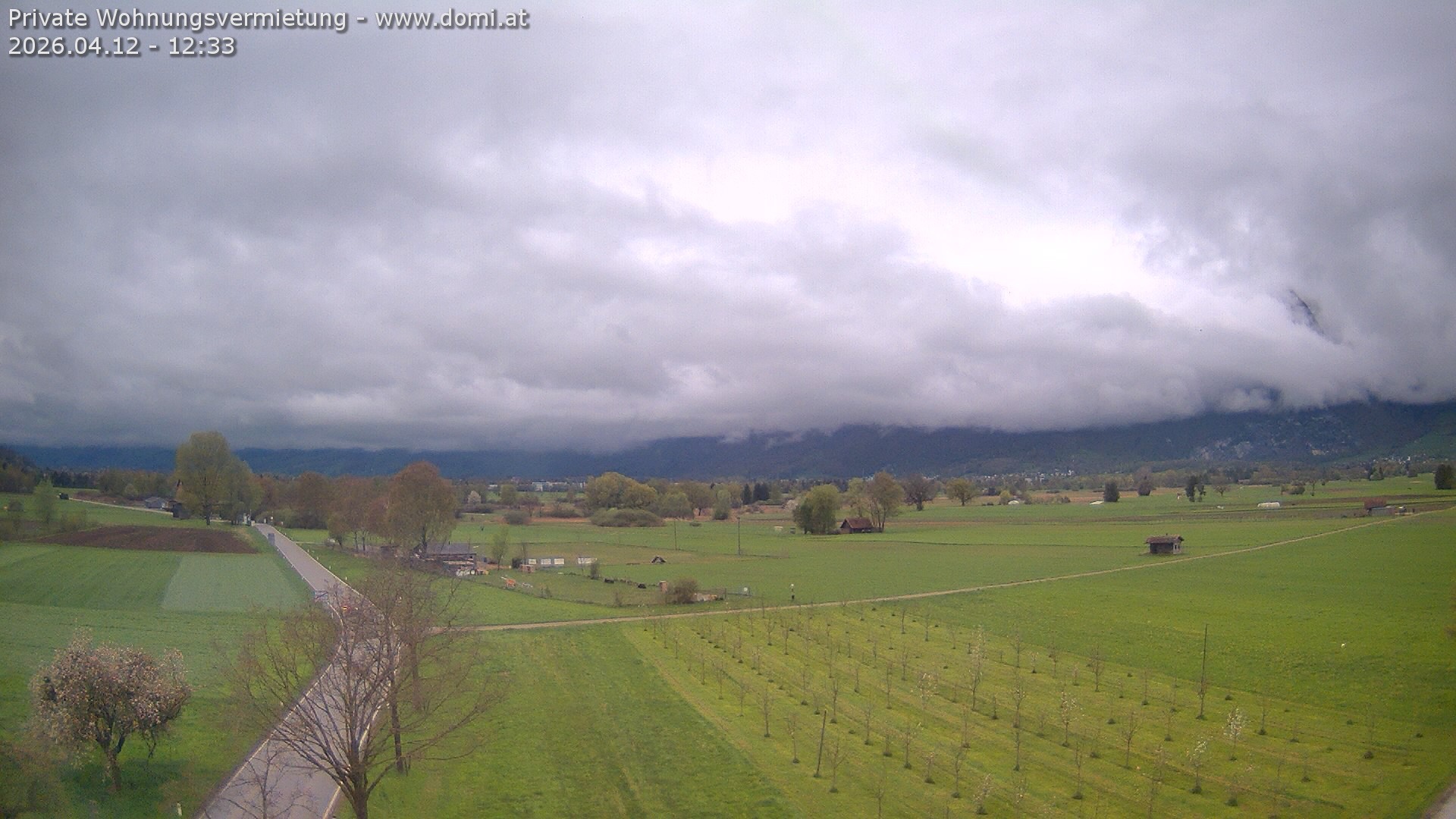 Archived image Webcam View of the Hoher Kasten, Furgglenfirst and Kamor from Feldkirch