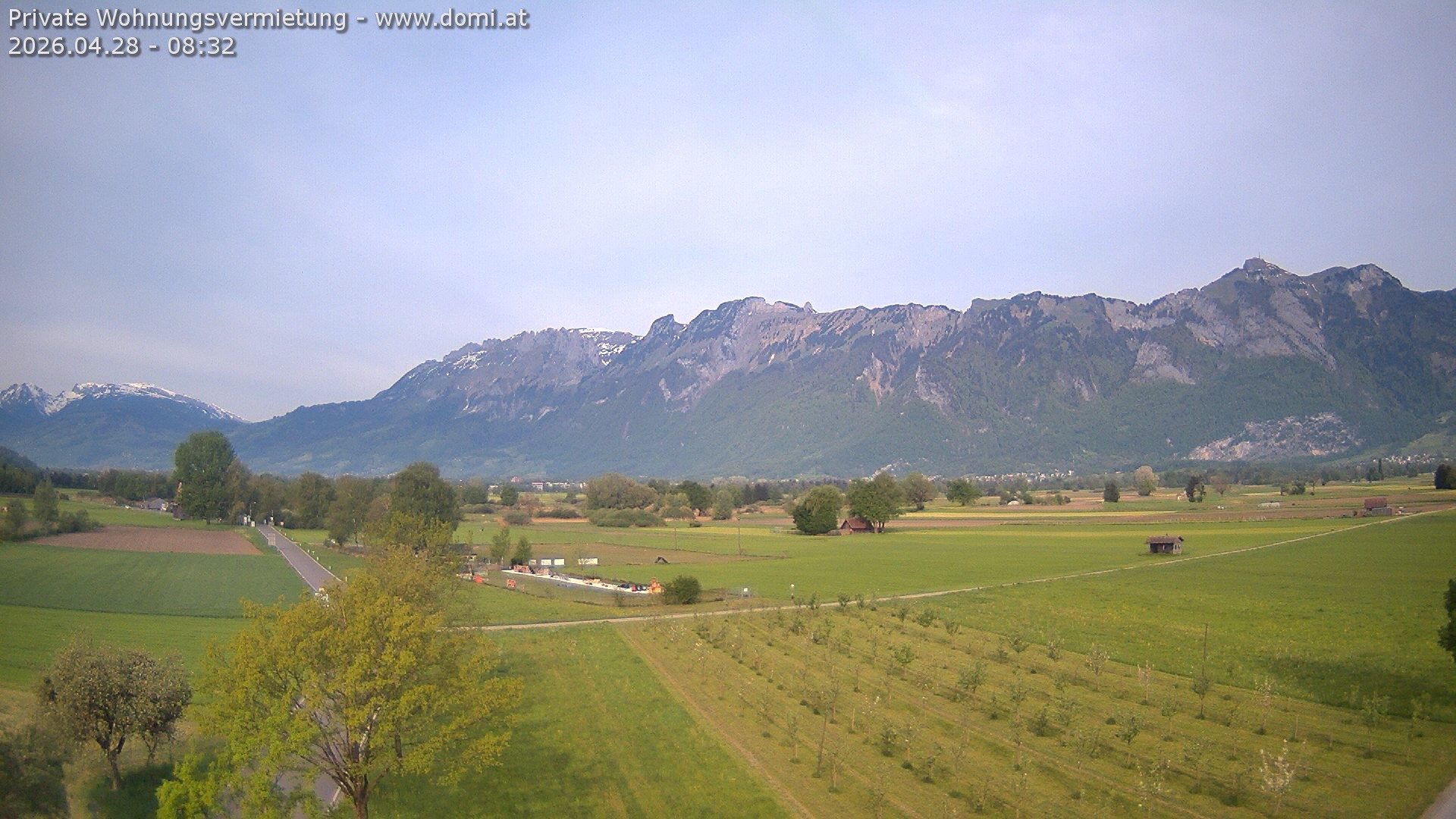 Archiv Foto Webcam Ausblick von Feldkirch auf Hohen Kasten, Furgglenfirst und Kamor
