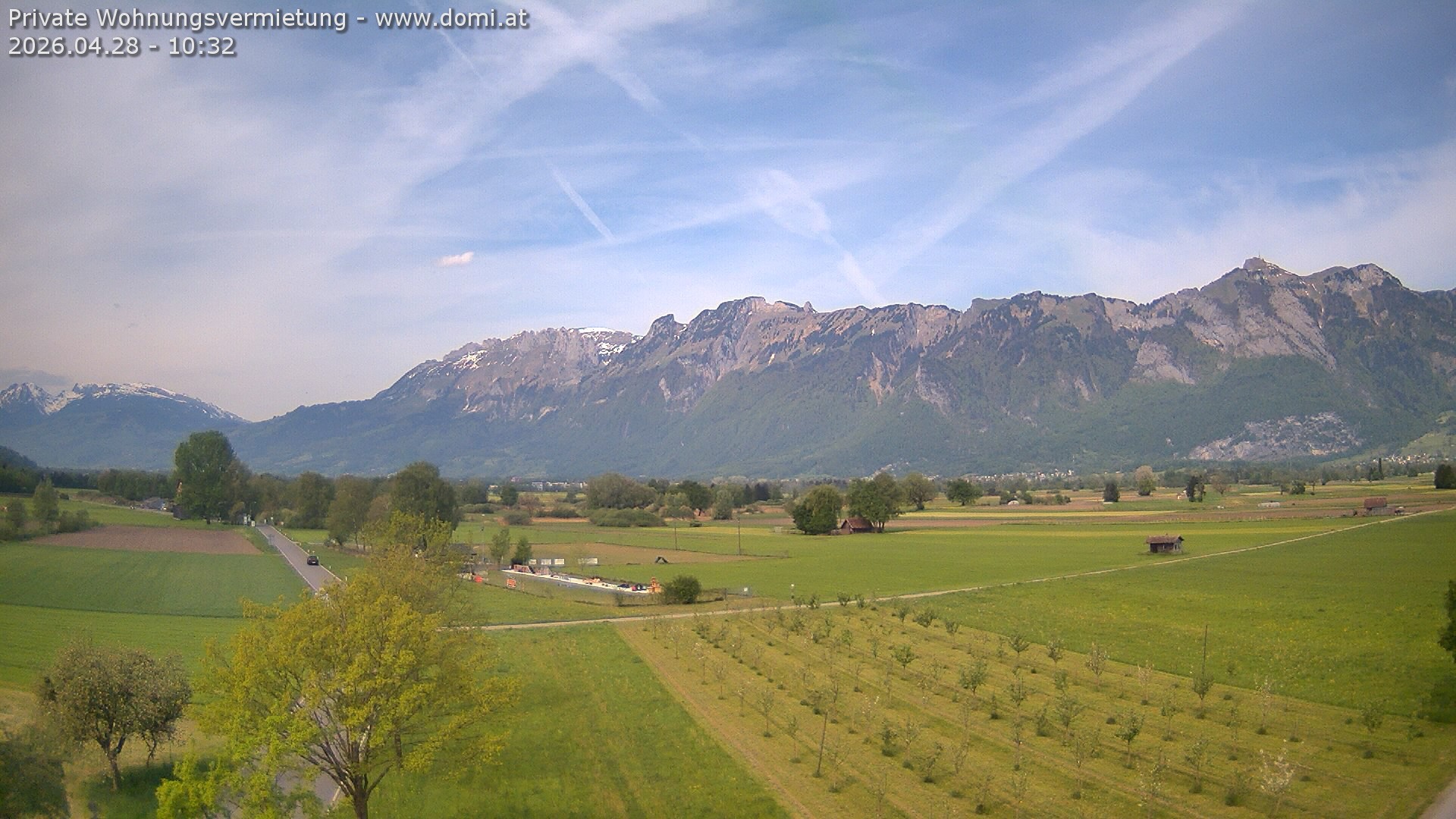 Archiv Foto Webcam Ausblick von Feldkirch auf Hohen Kasten, Furgglenfirst und Kamor