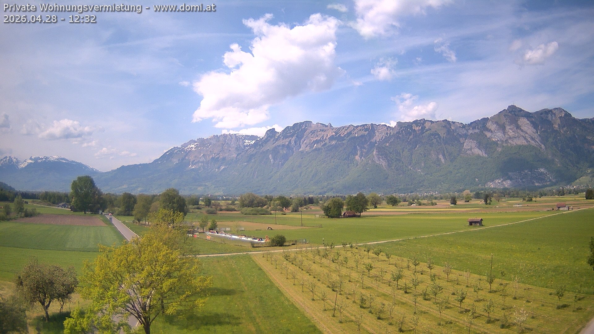 Archiv Foto Webcam Ausblick von Feldkirch auf Hohen Kasten, Furgglenfirst und Kamor