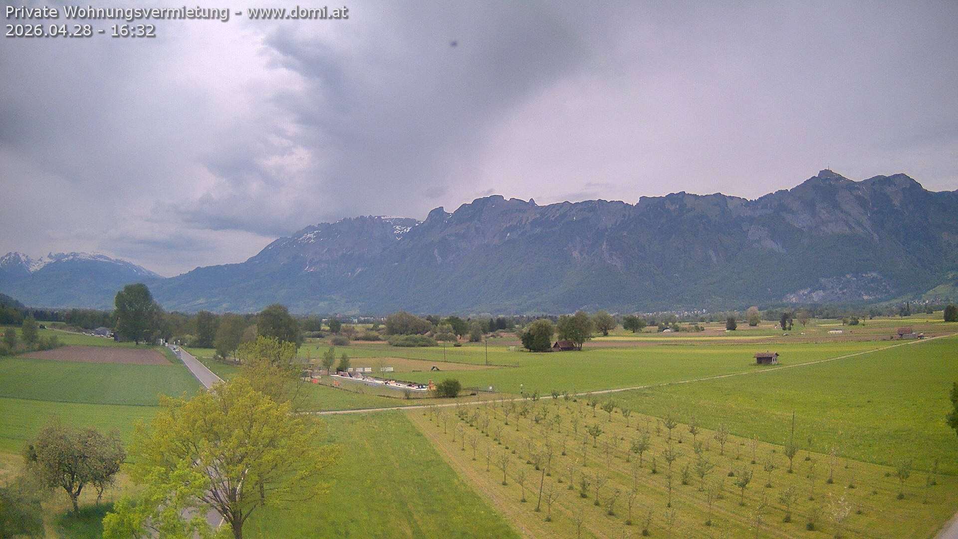 Archiv Foto Webcam Ausblick von Feldkirch auf Hohen Kasten, Furgglenfirst und Kamor