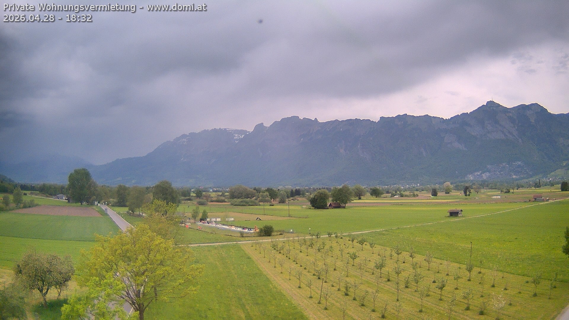 Archiv Foto Webcam Ausblick von Feldkirch auf Hohen Kasten, Furgglenfirst und Kamor