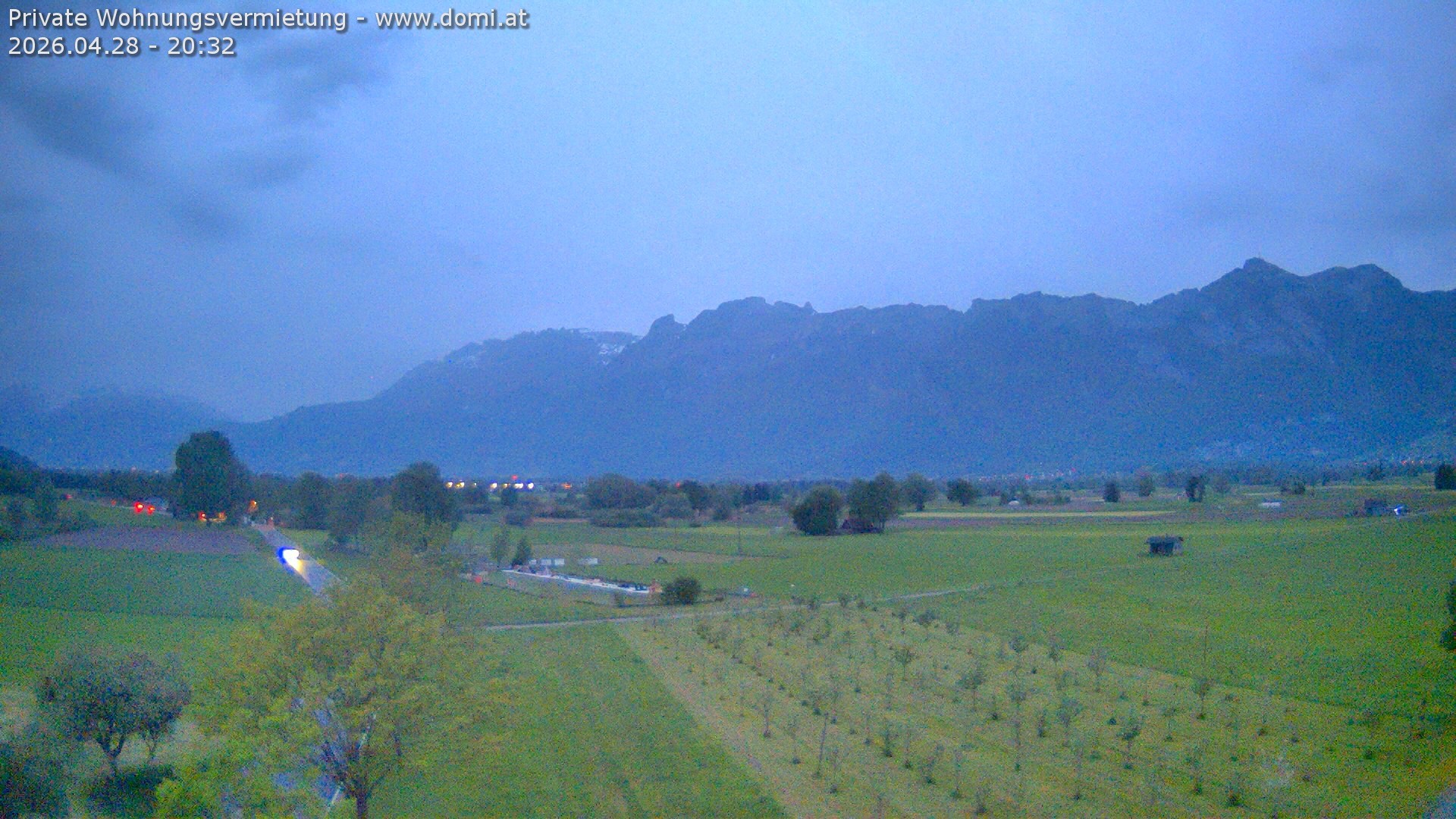 Archiv Foto Webcam Ausblick von Feldkirch auf Hohen Kasten, Furgglenfirst und Kamor