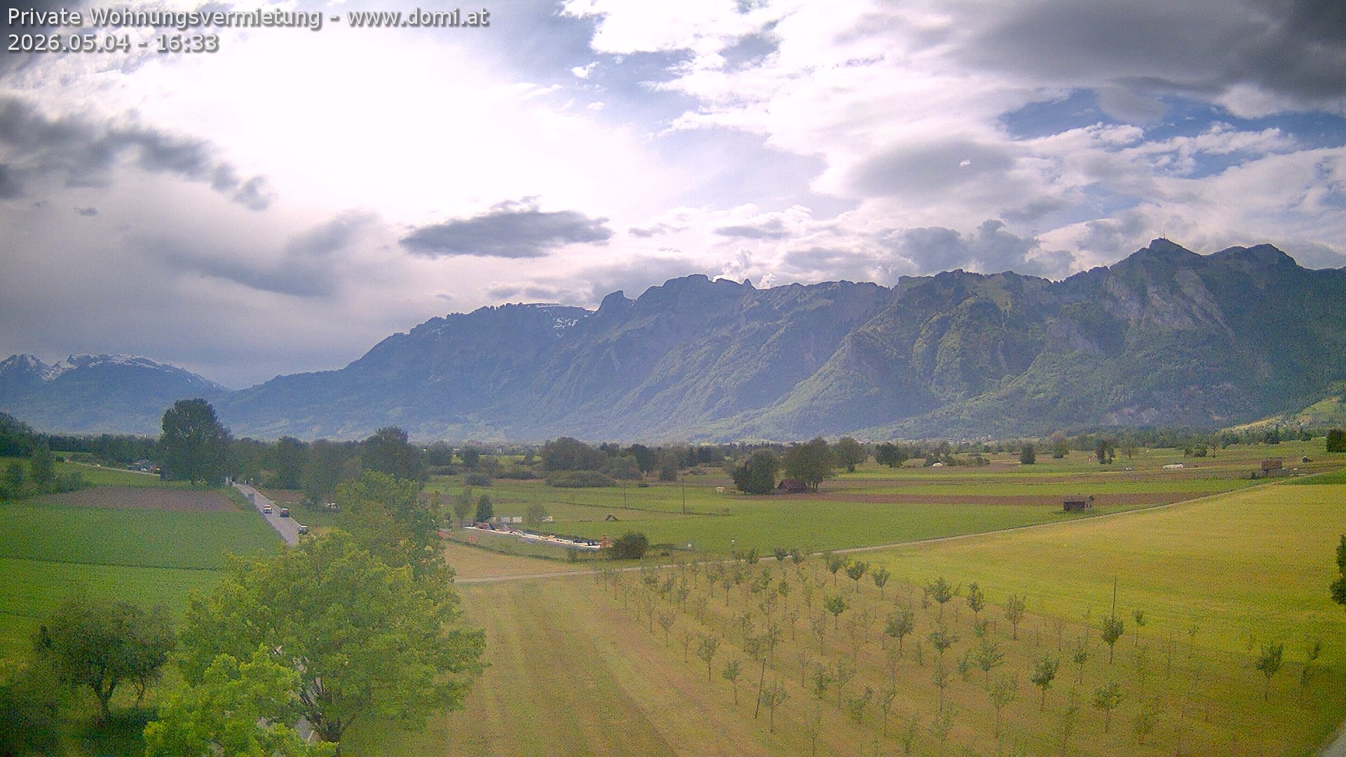 Archiv Foto Webcam Ausblick von Feldkirch auf Hohen Kasten, Furgglenfirst und Kamor