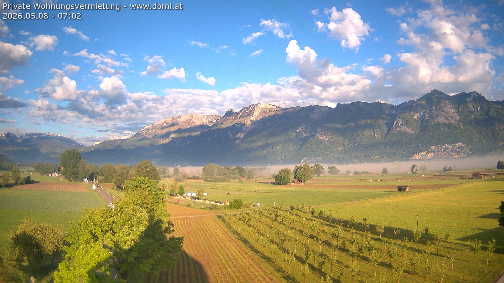 Archiv Foto Webcam Ausblick von Feldkirch auf Hohen Kasten, Furgglenfirst und Kamor