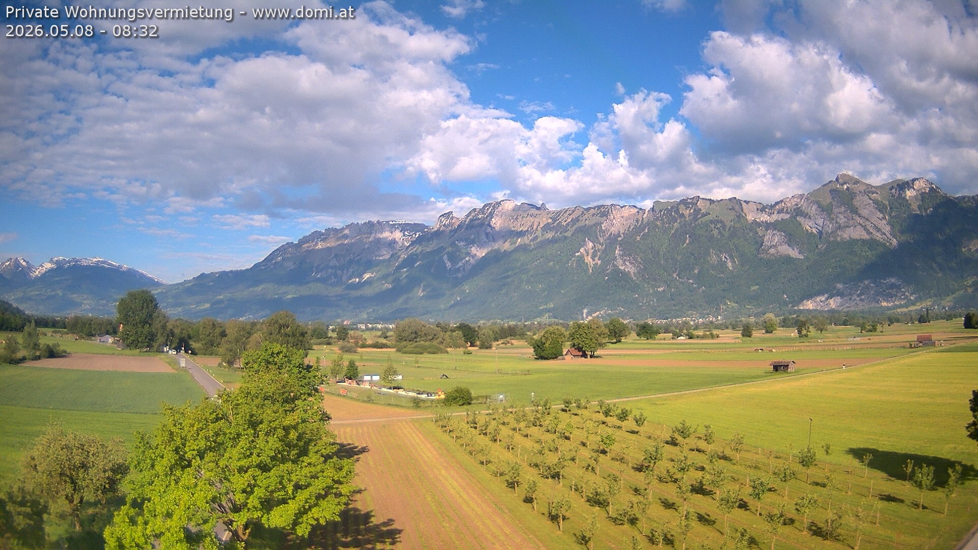Archiv Foto Webcam Ausblick von Feldkirch auf Hohen Kasten, Furgglenfirst und Kamor