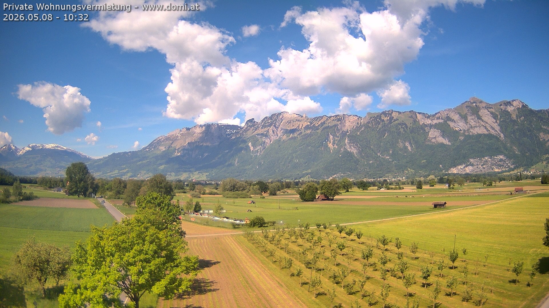 Archiv Foto Webcam Ausblick von Feldkirch auf Hohen Kasten, Furgglenfirst und Kamor