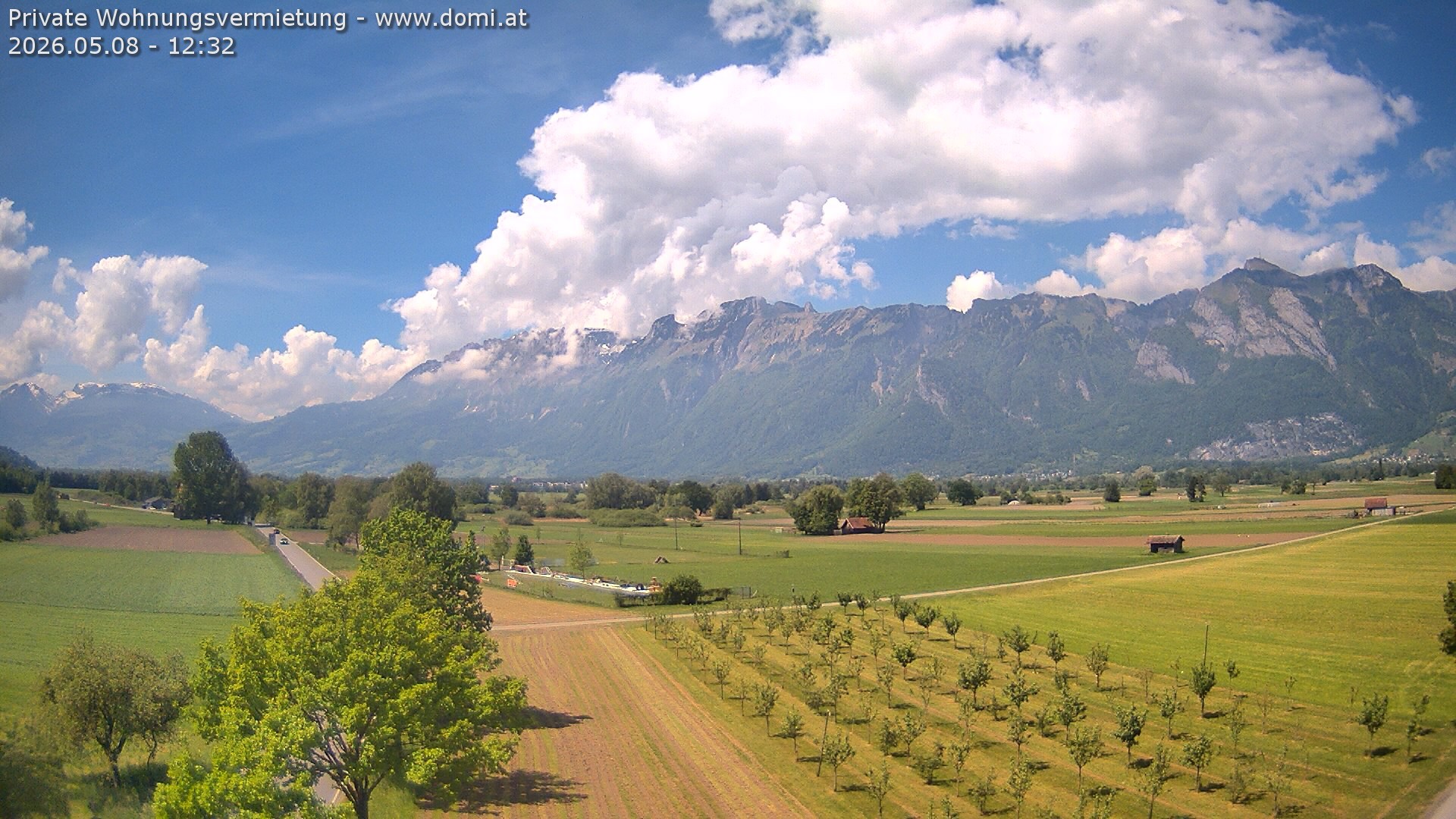 Archiv Foto Webcam Ausblick von Feldkirch auf Hohen Kasten, Furgglenfirst und Kamor