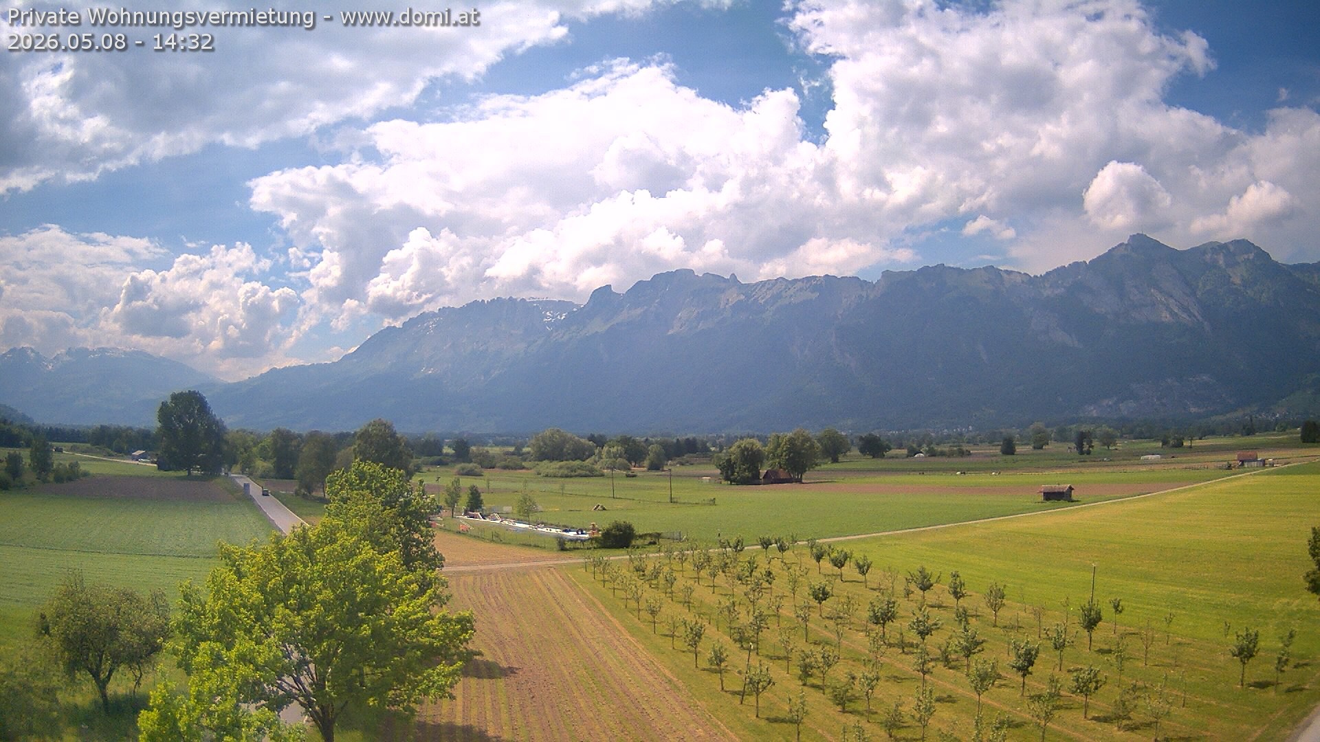 Archiv Foto Webcam Ausblick von Feldkirch auf Hohen Kasten, Furgglenfirst und Kamor