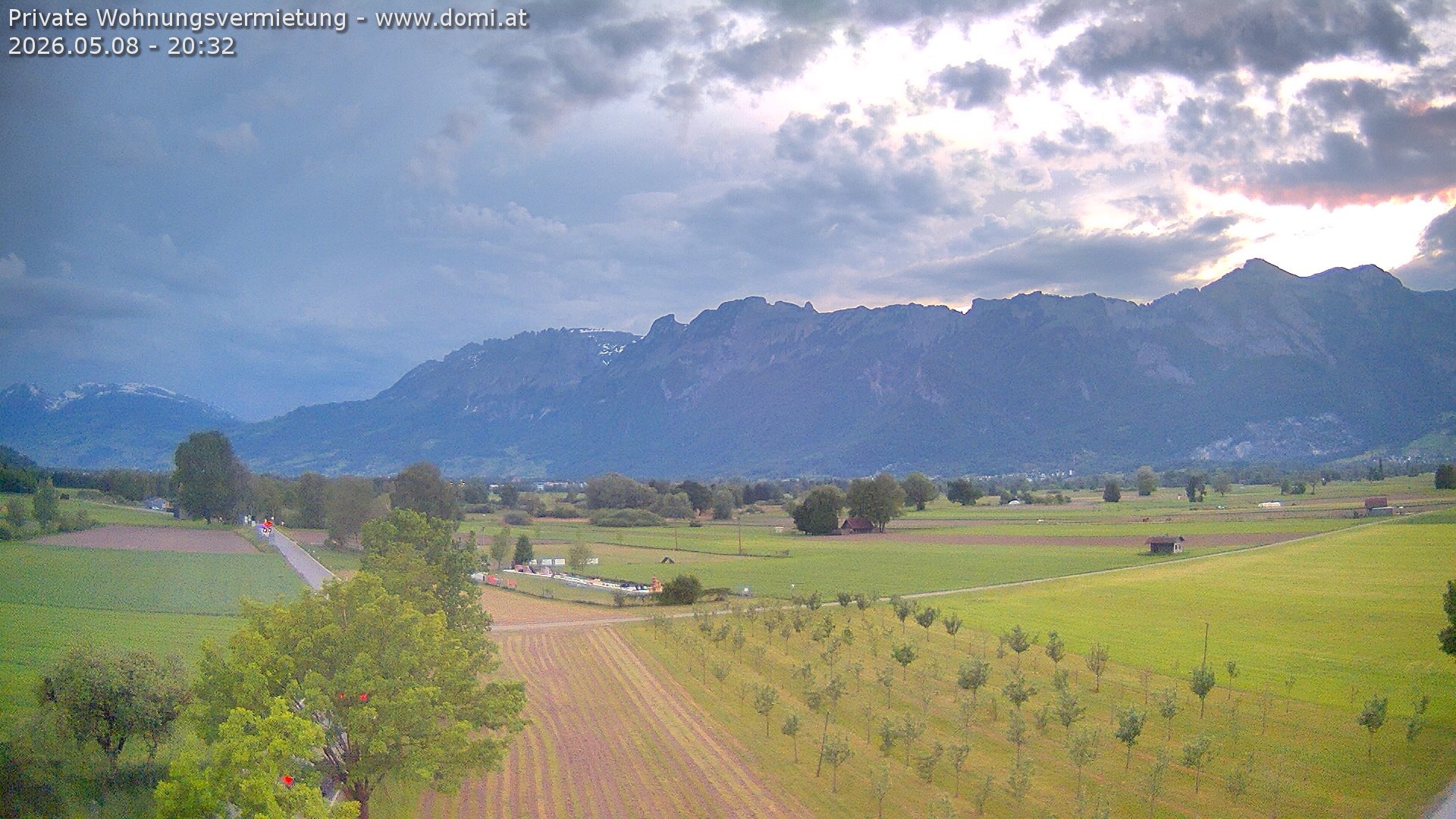 Archiv Foto Webcam Ausblick von Feldkirch auf Hohen Kasten, Furgglenfirst und Kamor