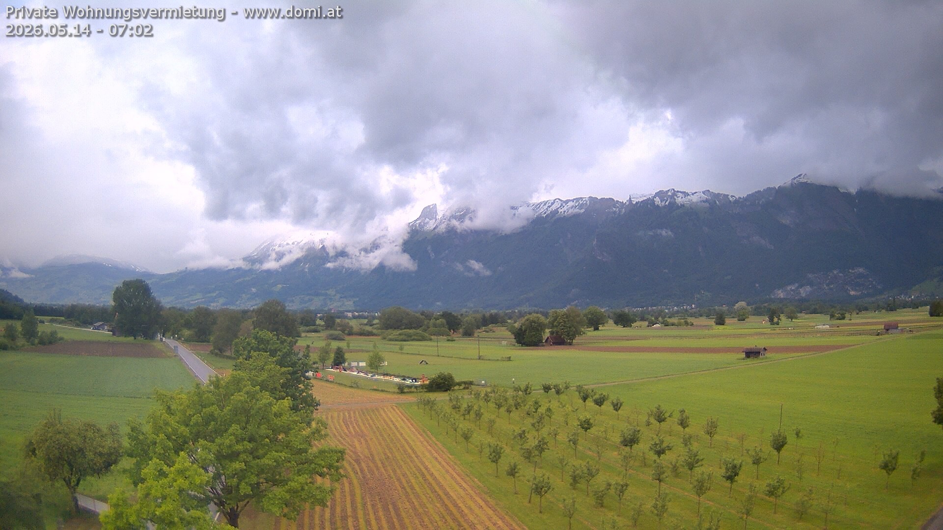 Archiv Foto Webcam Ausblick von Feldkirch auf Hohen Kasten, Furgglenfirst und Kamor
