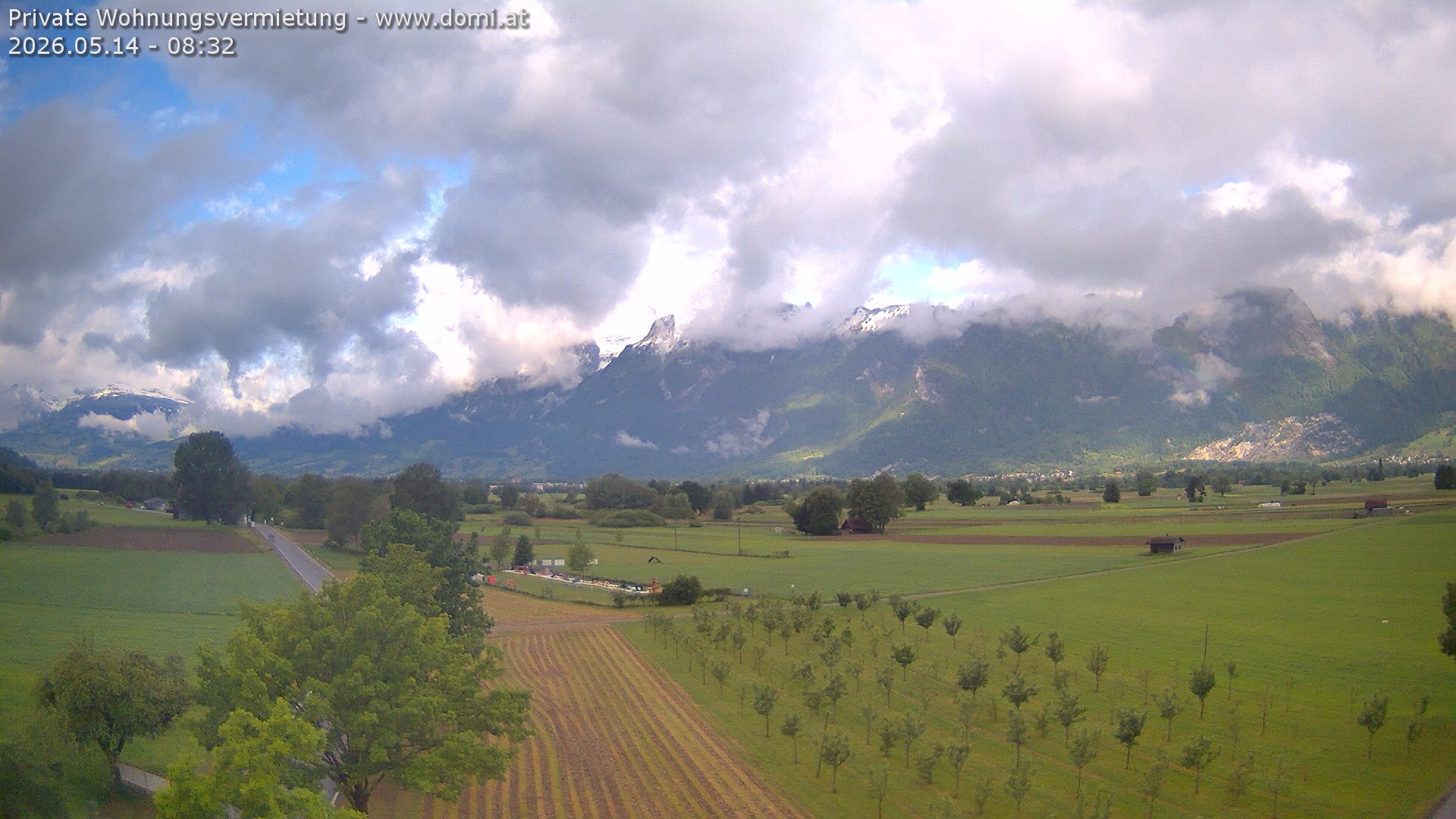 Archiv Foto Webcam Ausblick von Feldkirch auf Hohen Kasten, Furgglenfirst und Kamor