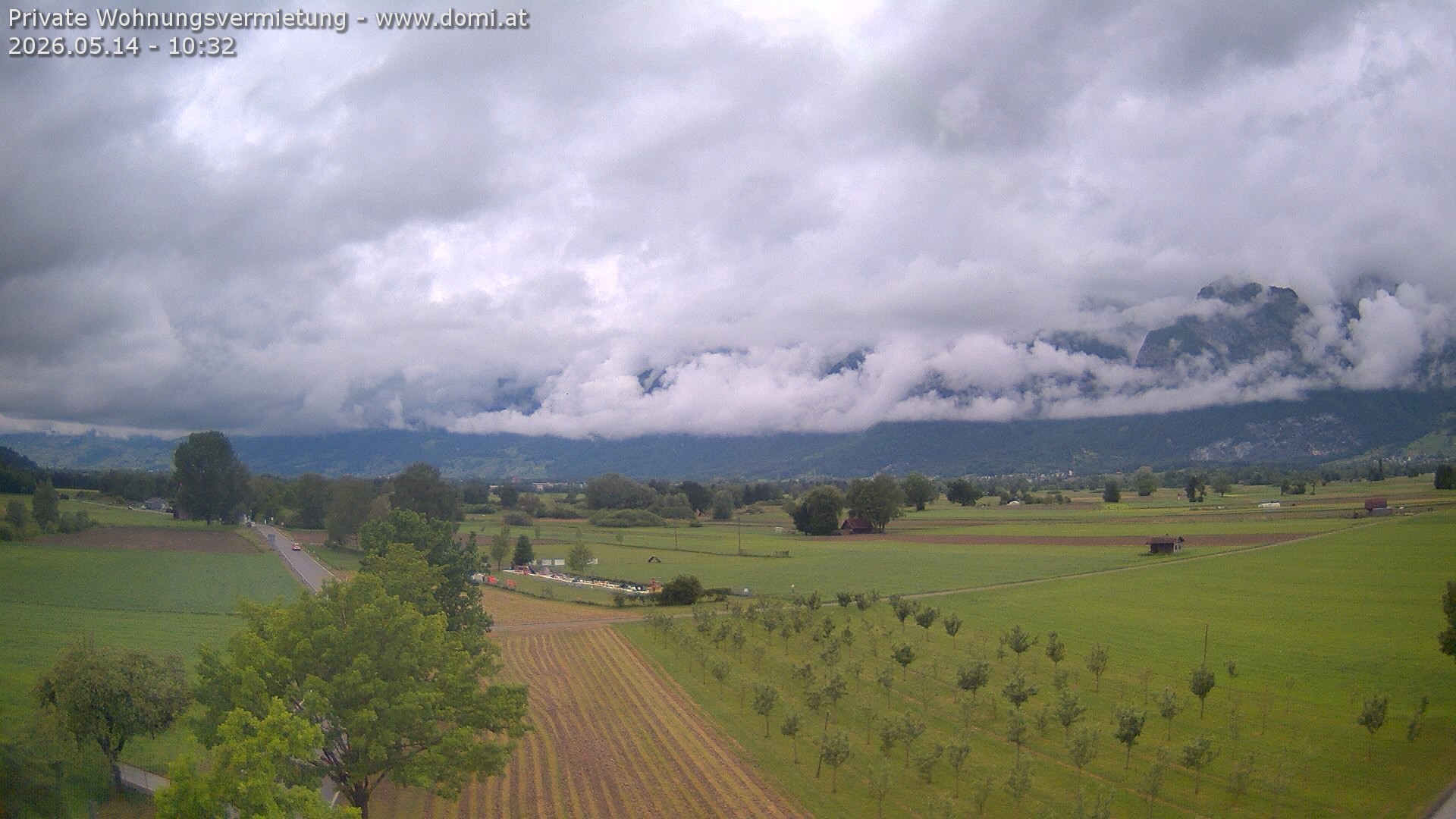 Archiv Foto Webcam Ausblick von Feldkirch auf Hohen Kasten, Furgglenfirst und Kamor