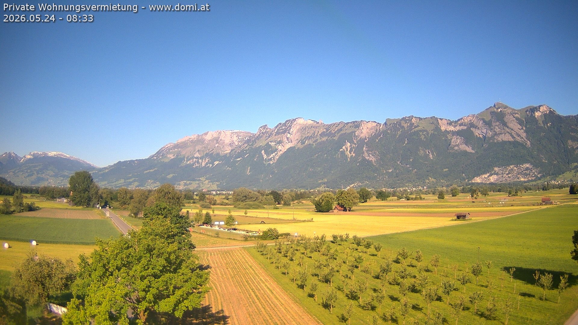 Archiv Foto Webcam Ausblick von Feldkirch auf Hohen Kasten, Furgglenfirst und Kamor