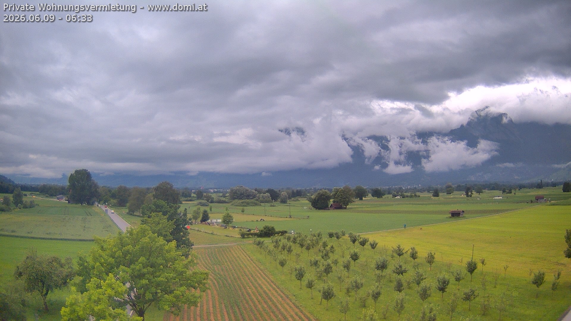 Archiv Foto Webcam Ausblick von Feldkirch auf Hohen Kasten, Furgglenfirst und Kamor