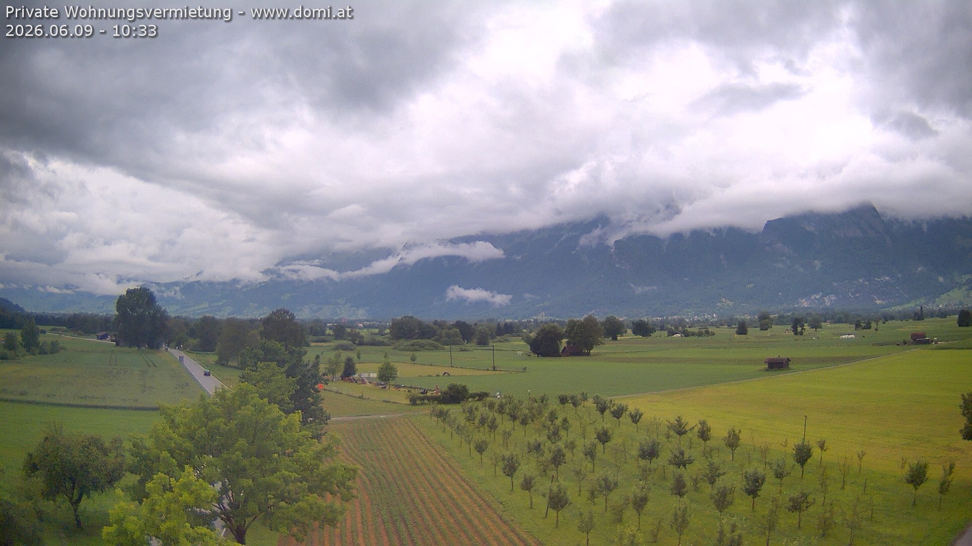 Archiv Foto Webcam Ausblick von Feldkirch auf Hohen Kasten, Furgglenfirst und Kamor