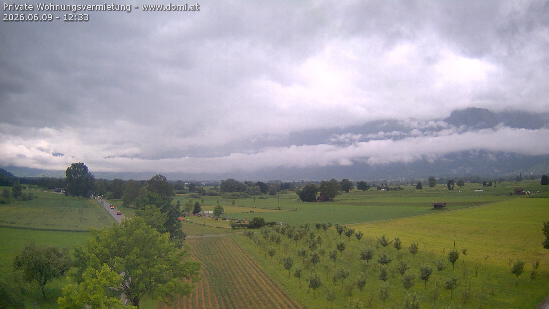 Archiv Foto Webcam Ausblick von Feldkirch auf Hohen Kasten, Furgglenfirst und Kamor