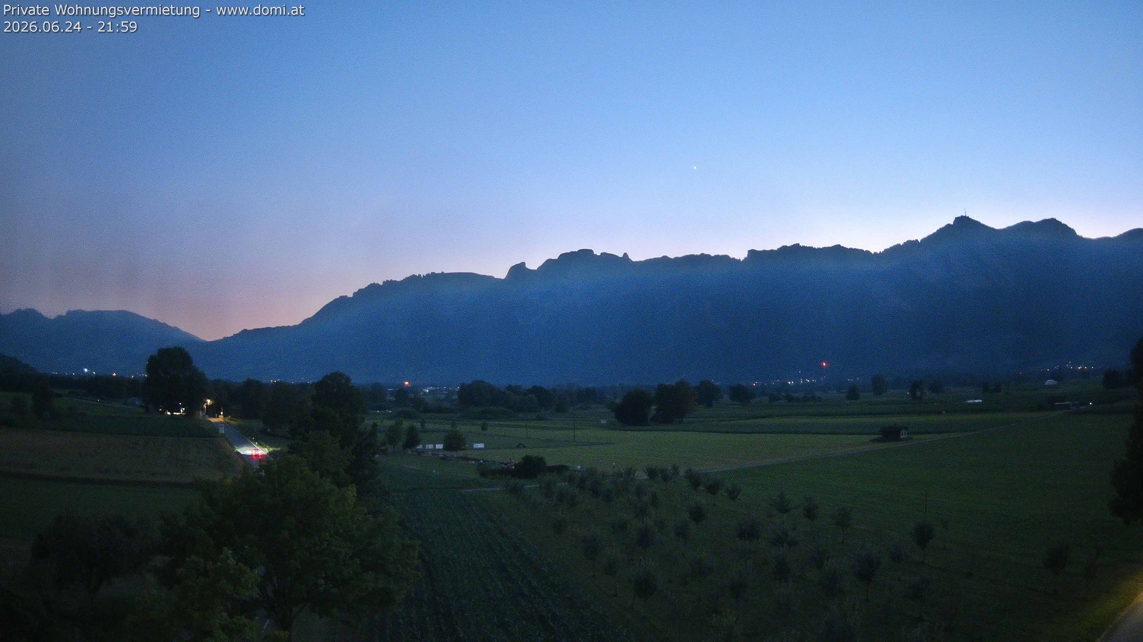 Archiv Foto Webcam Ausblick von Feldkirch auf Hohen Kasten, Furgglenfirst und Kamor