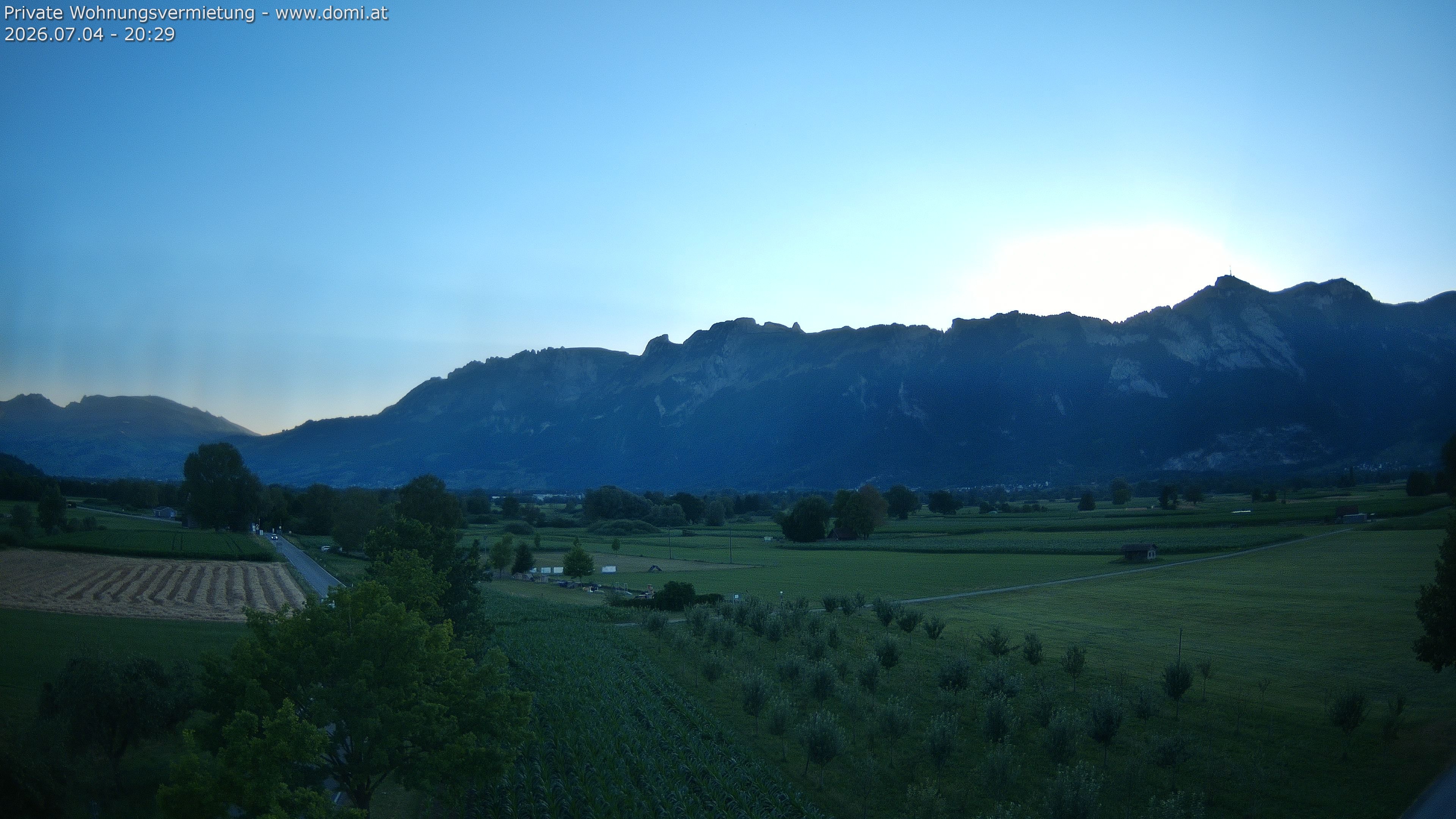 Archiv Foto Webcam Ausblick von Feldkirch auf Hohen Kasten, Furgglenfirst und Kamor