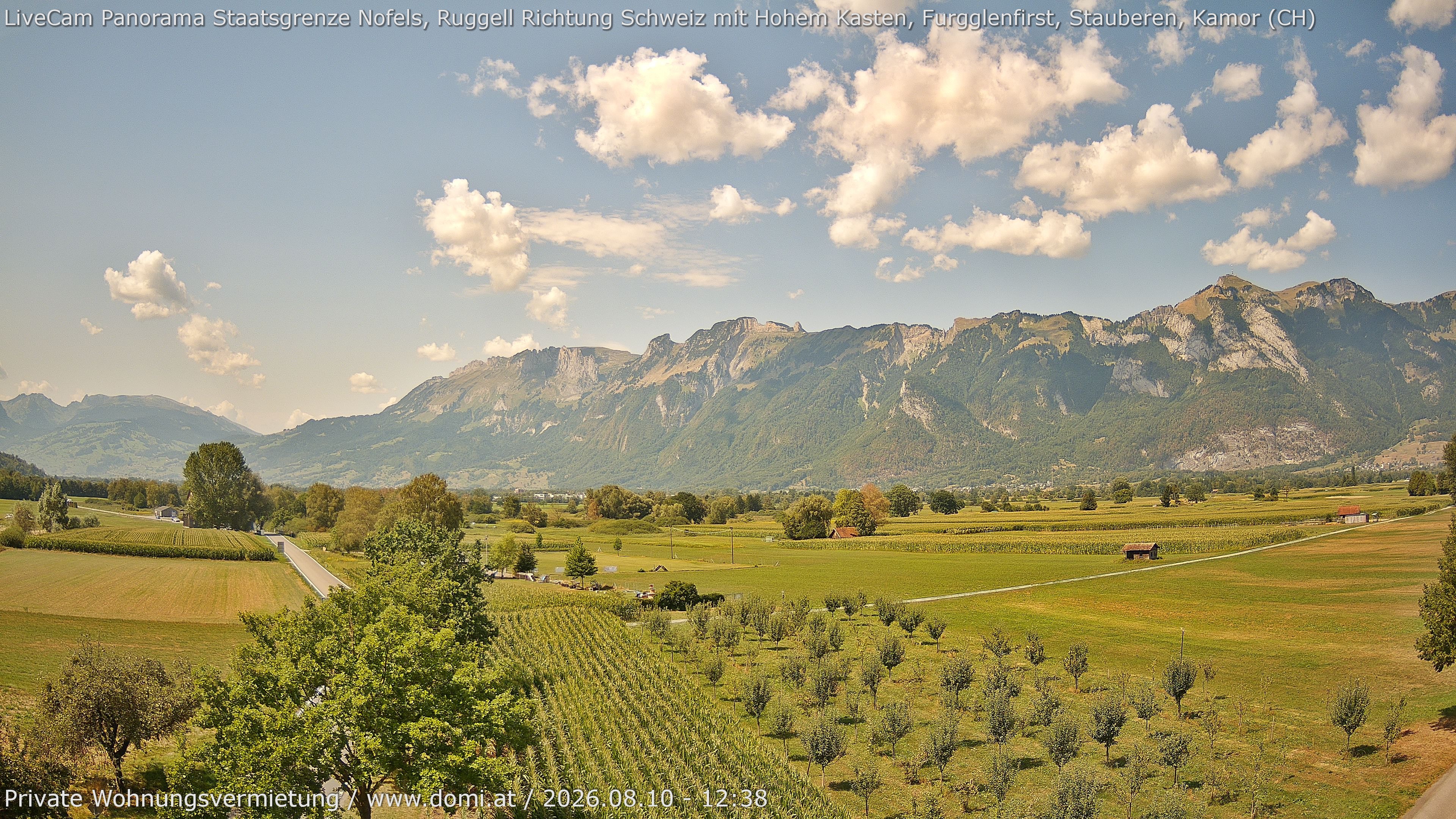Archiv Foto Webcam Ausblick von Feldkirch auf Hohen Kasten, Furgglenfirst und Kamor