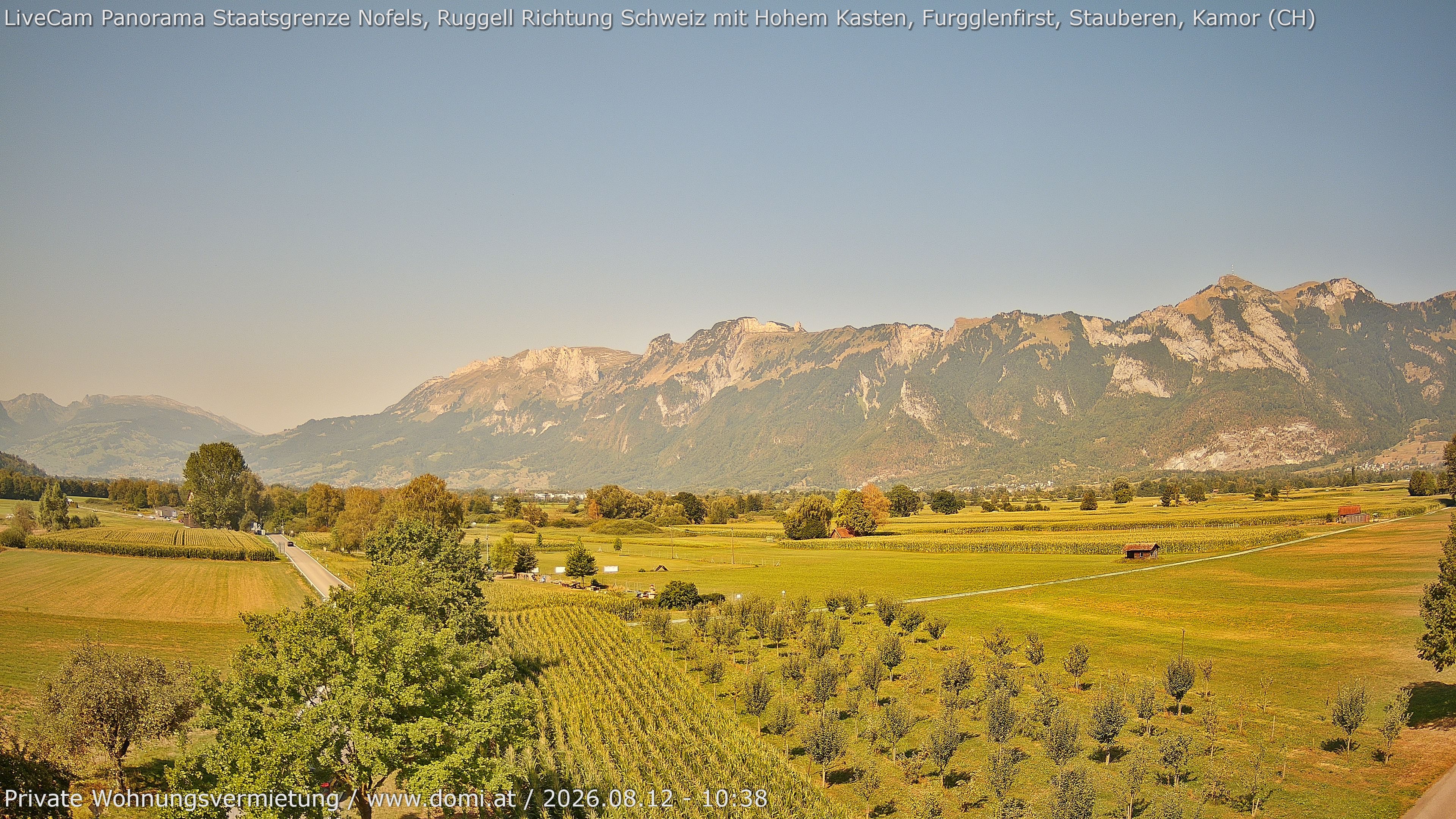 Archiv Foto Webcam Ausblick von Feldkirch auf Hohen Kasten, Furgglenfirst und Kamor