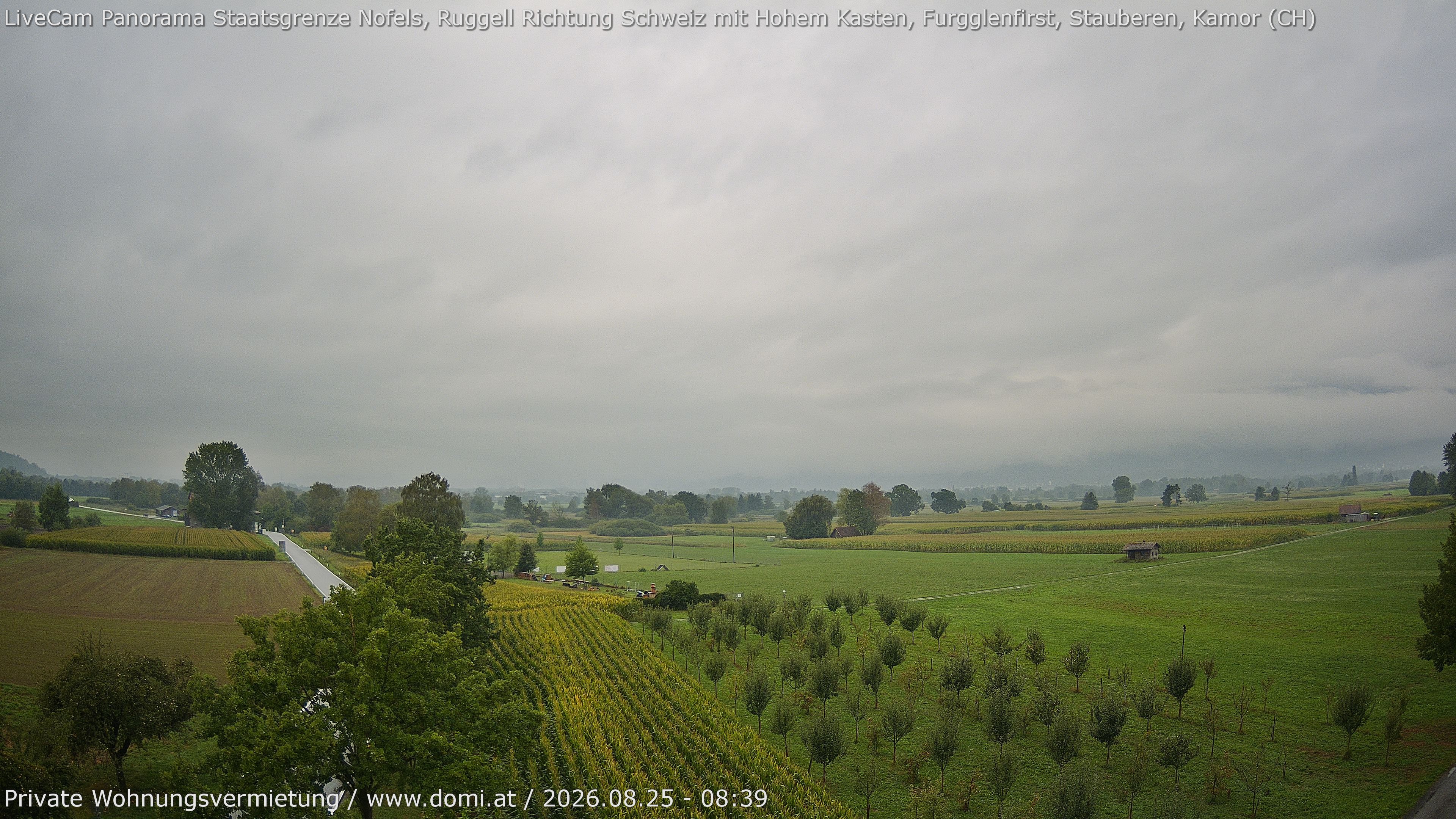 Archiv Foto Webcam Ausblick von Feldkirch auf Hohen Kasten, Furgglenfirst und Kamor