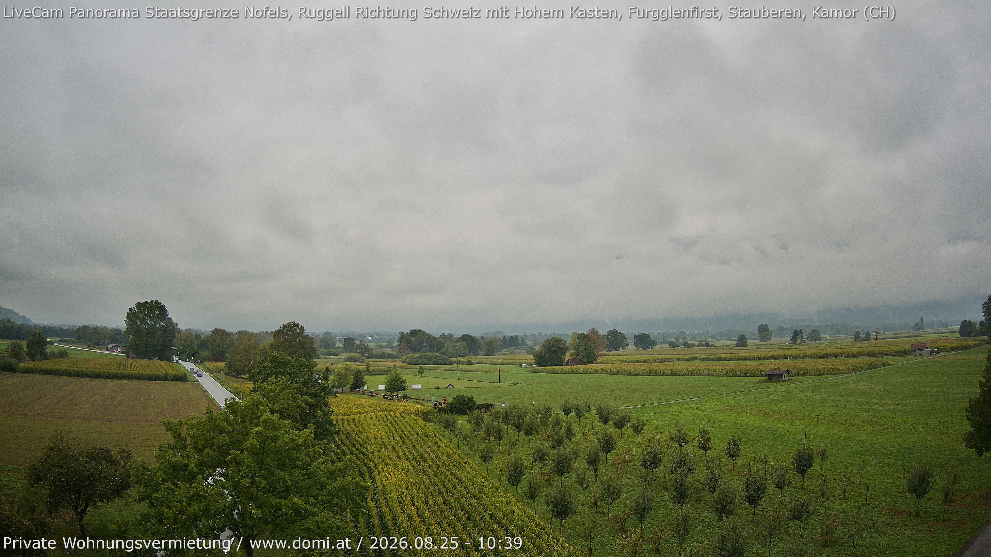 Archiv Foto Webcam Ausblick von Feldkirch auf Hohen Kasten, Furgglenfirst und Kamor