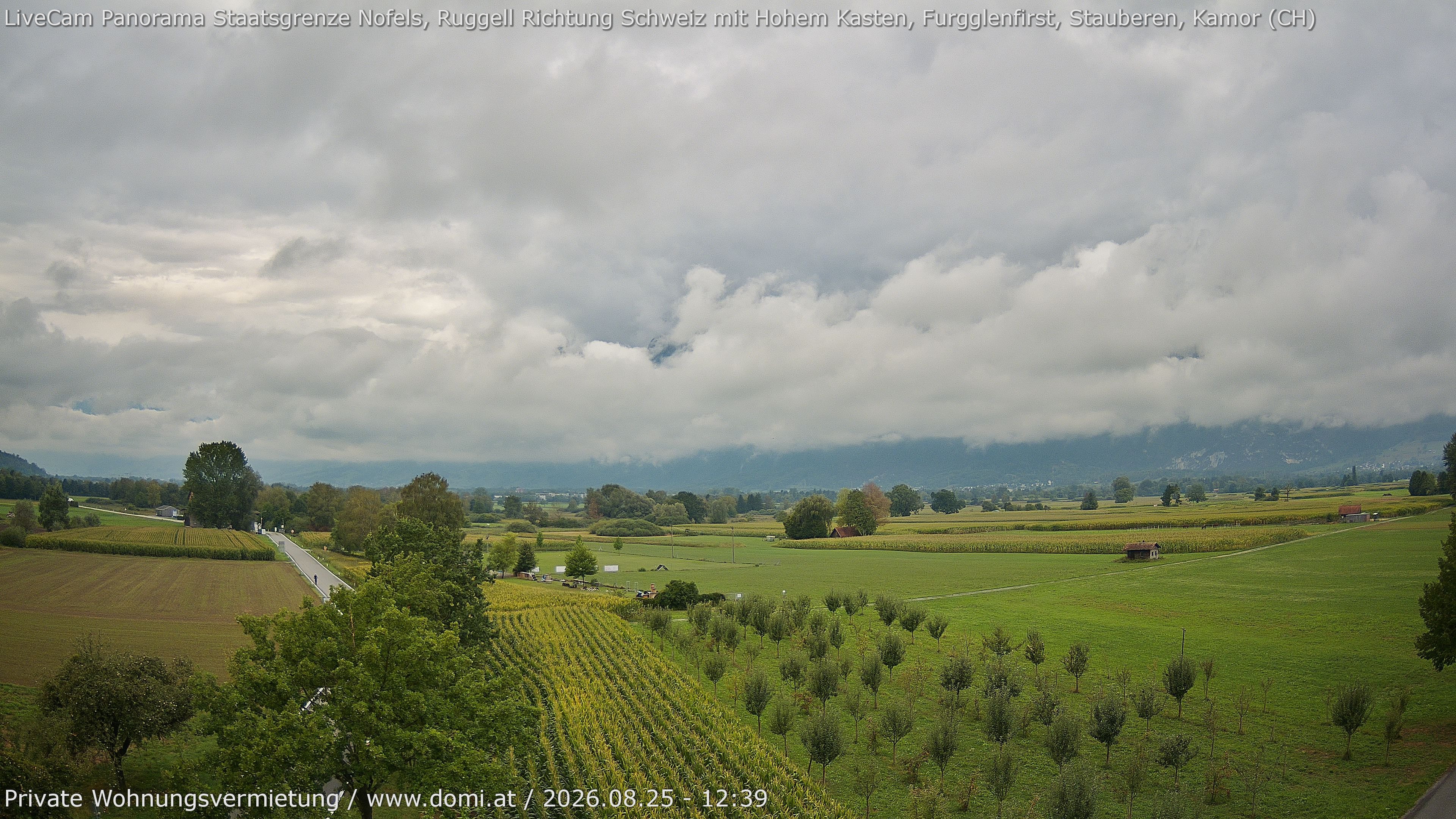 Archiv Foto Webcam Ausblick von Feldkirch auf Hohen Kasten, Furgglenfirst und Kamor