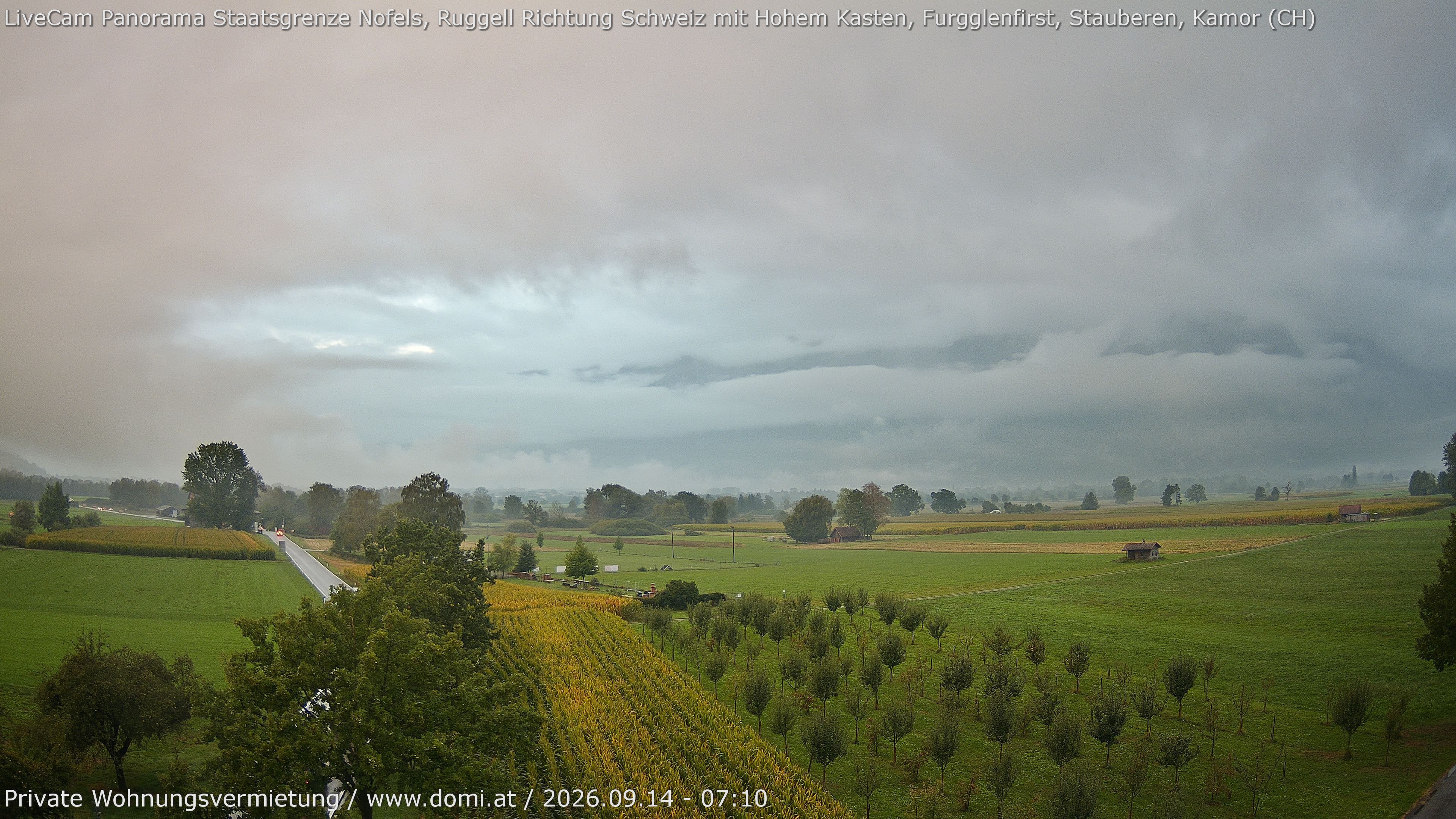 Archiv Foto Webcam Ausblick von Feldkirch auf Hohen Kasten, Furgglenfirst und Kamor