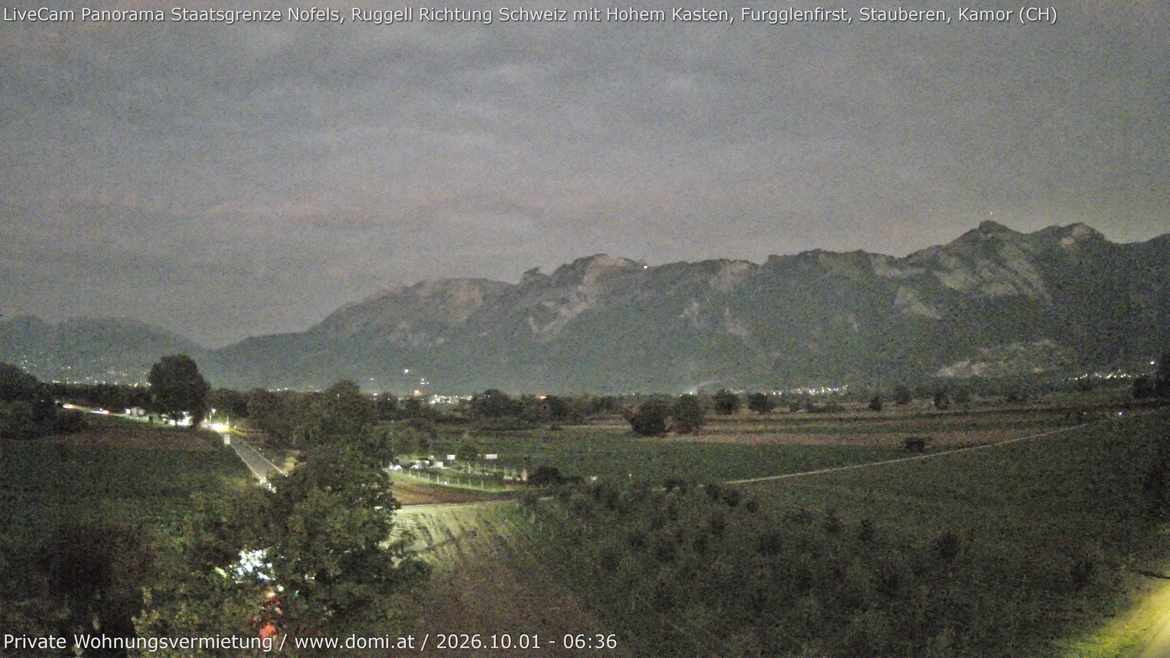 Archiv Foto Webcam Ausblick von Feldkirch auf Hohen Kasten, Furgglenfirst und Kamor