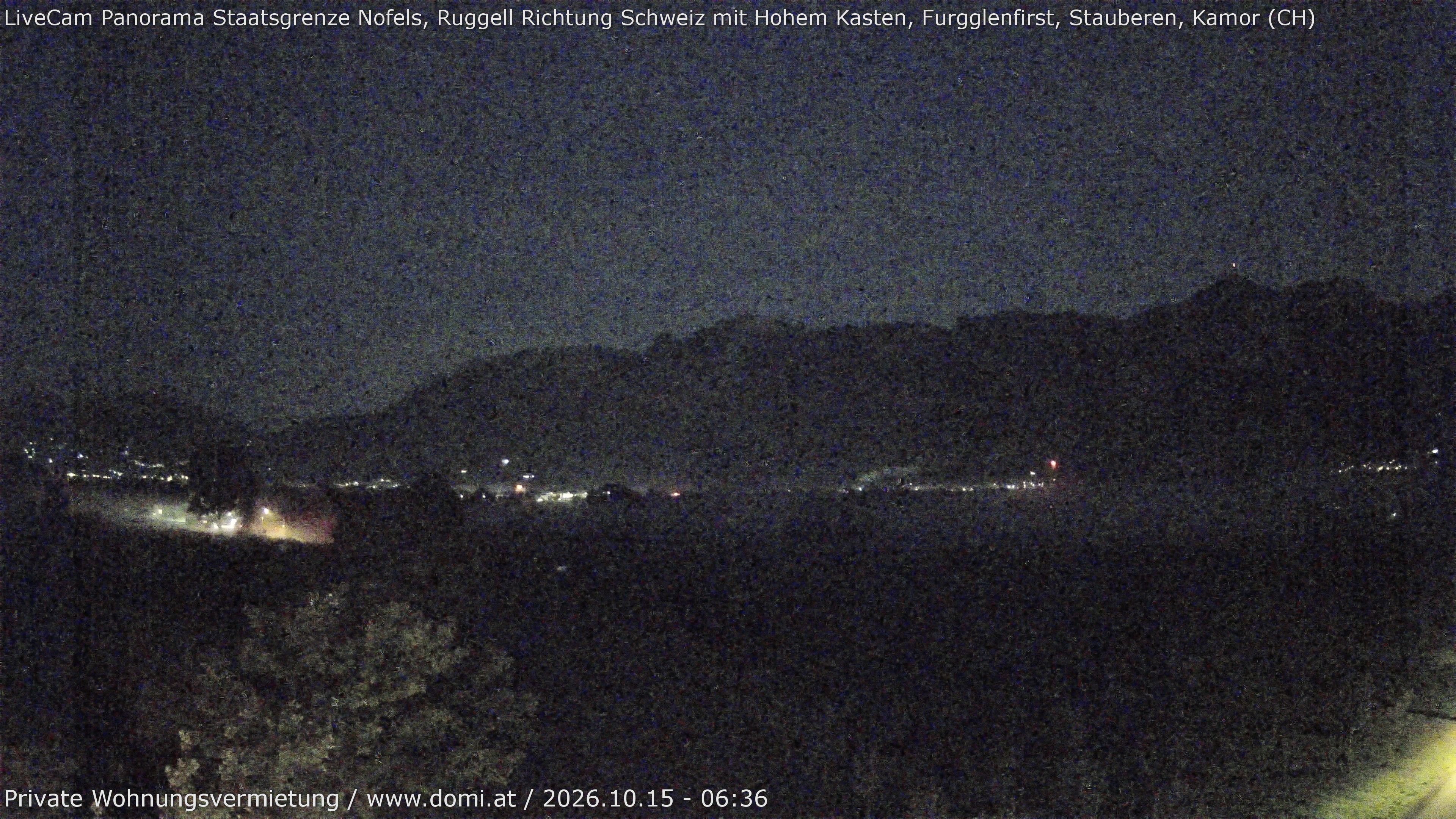 Archiv Foto Webcam Ausblick von Feldkirch auf Hohen Kasten, Furgglenfirst und Kamor