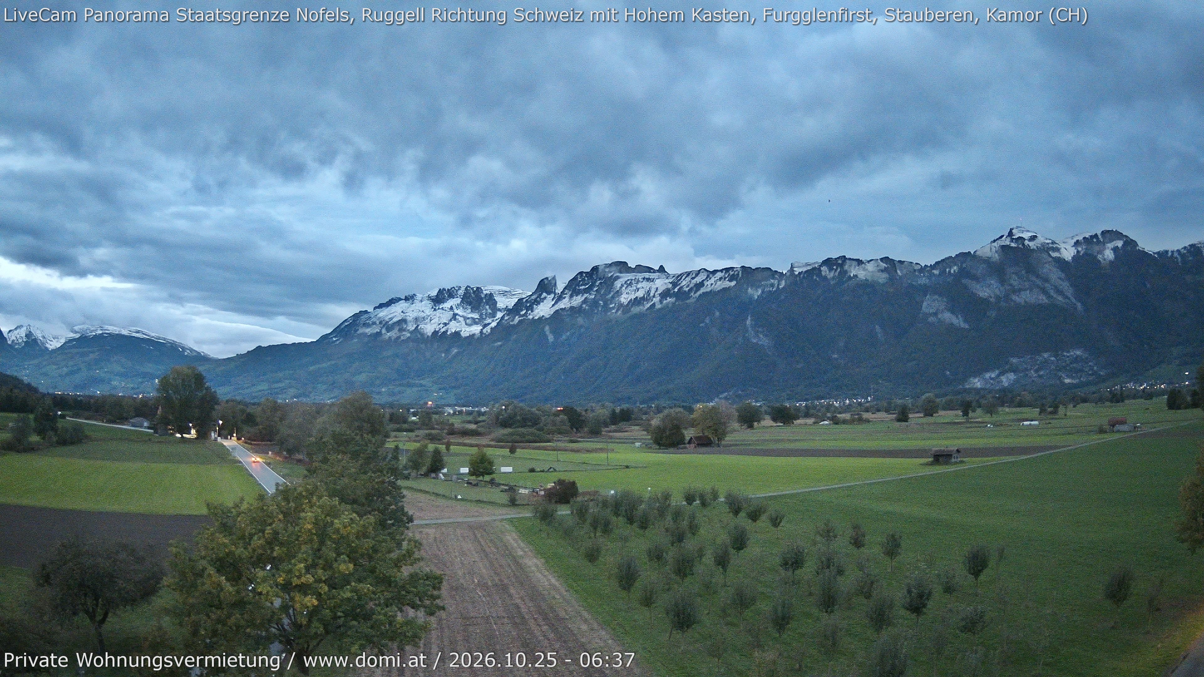Archiv Foto Webcam Ausblick von Feldkirch auf Hohen Kasten, Furgglenfirst und Kamor