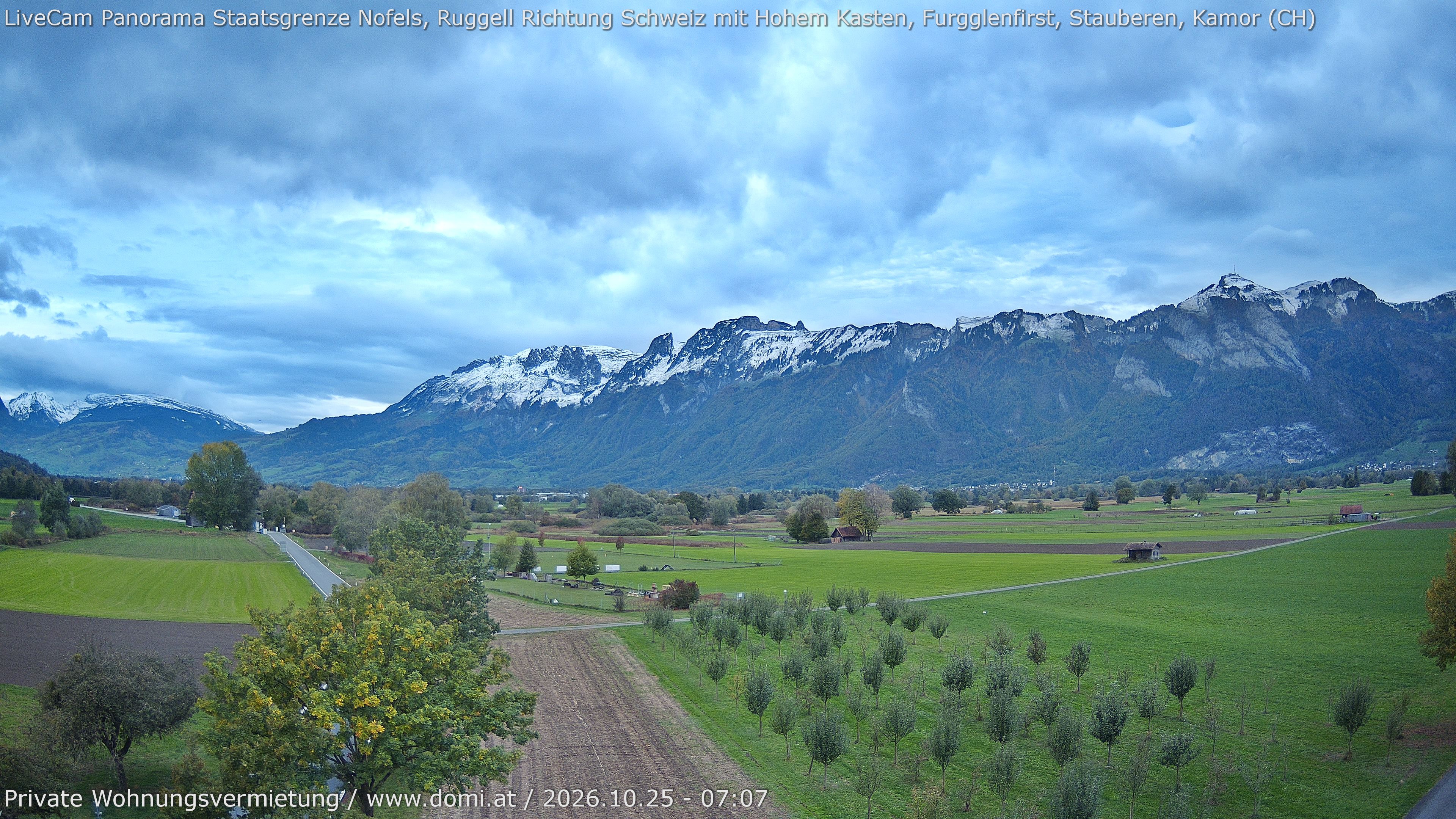 Archiv Foto Webcam Ausblick von Feldkirch auf Hohen Kasten, Furgglenfirst und Kamor