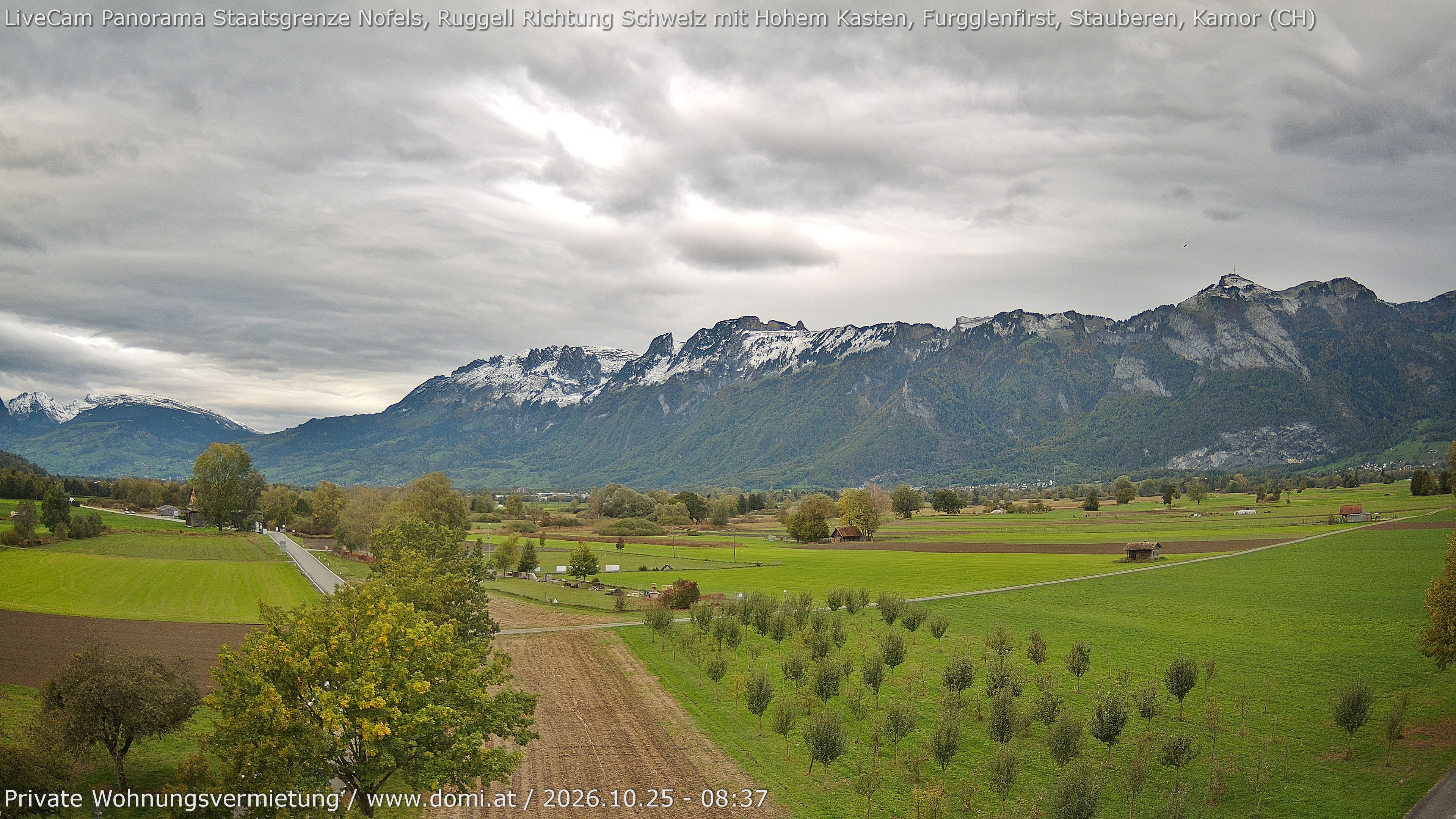 Archiv Foto Webcam Ausblick von Feldkirch auf Hohen Kasten, Furgglenfirst und Kamor