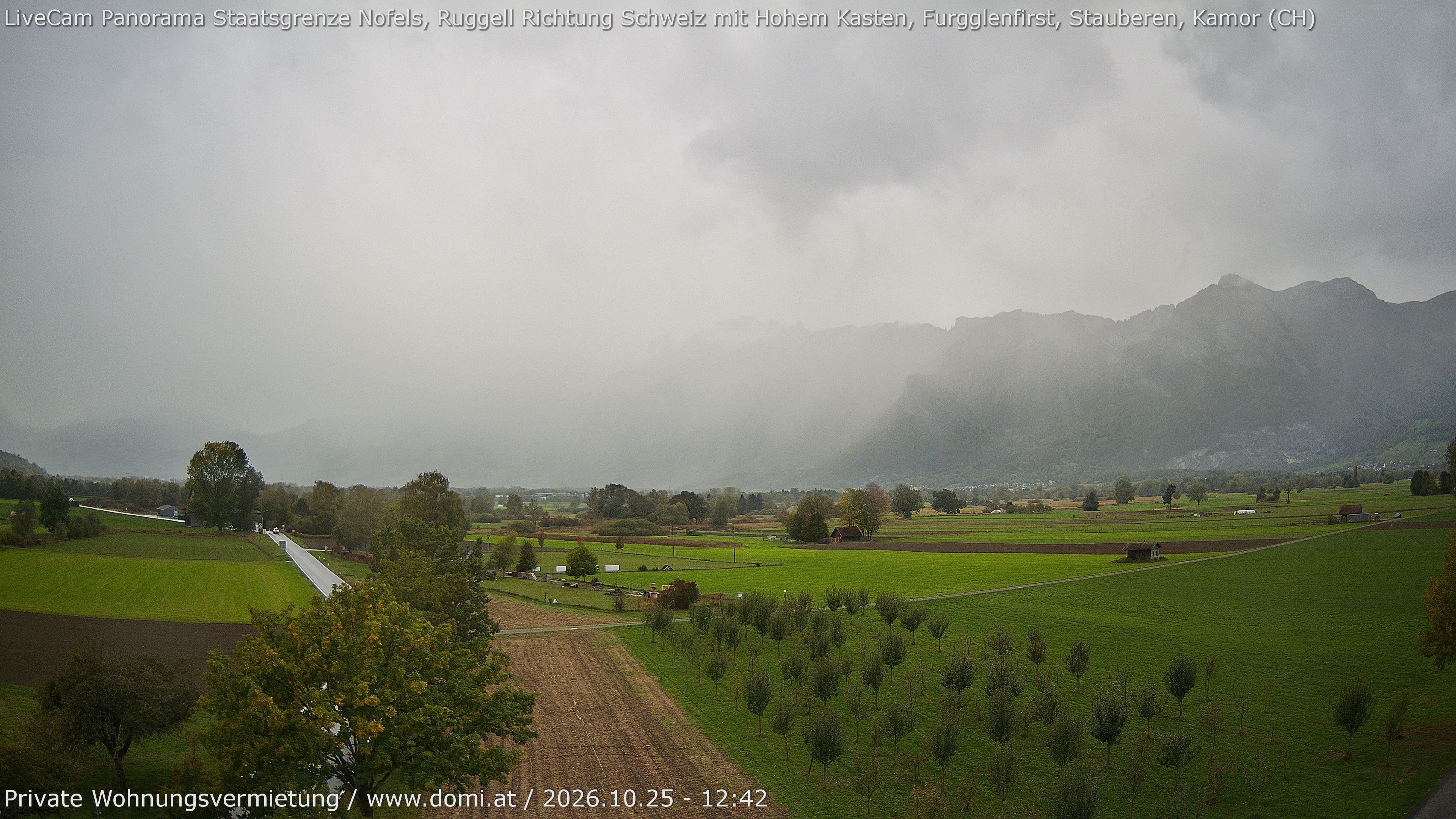 Archiv Foto Webcam Ausblick von Feldkirch auf Hohen Kasten, Furgglenfirst und Kamor