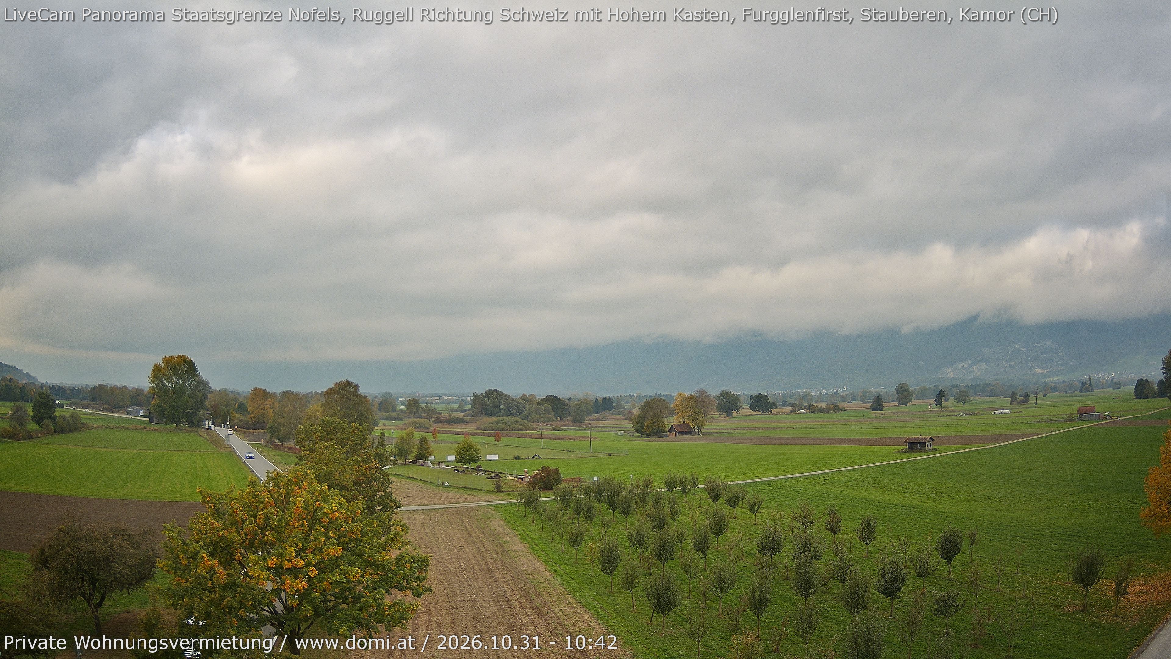 Archiv Foto Webcam Ausblick von Feldkirch auf Hohen Kasten, Furgglenfirst und Kamor