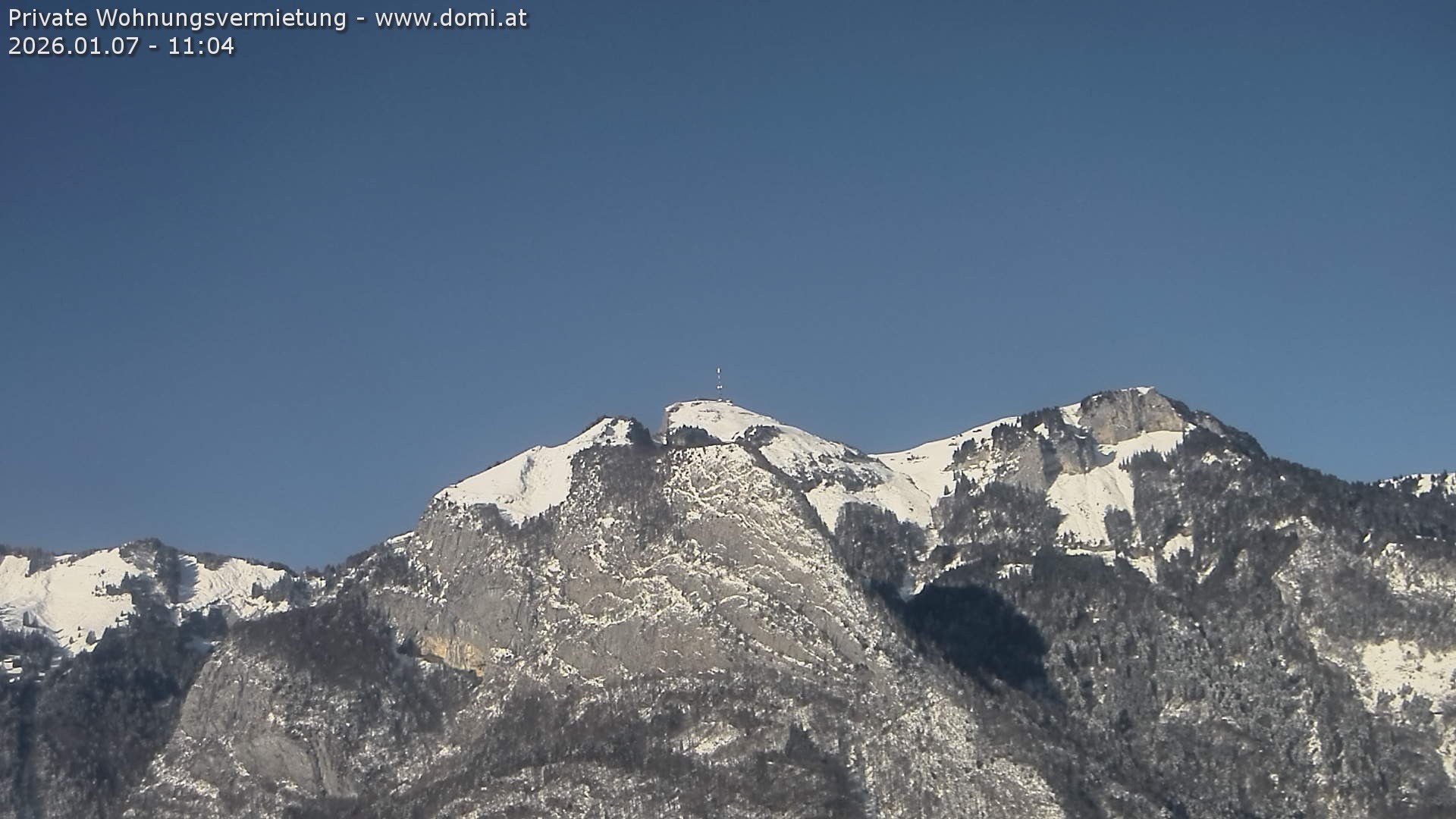 Archiv Foto Webcam Blick von Bangs, Feldkirch auf den Hohen Kasten