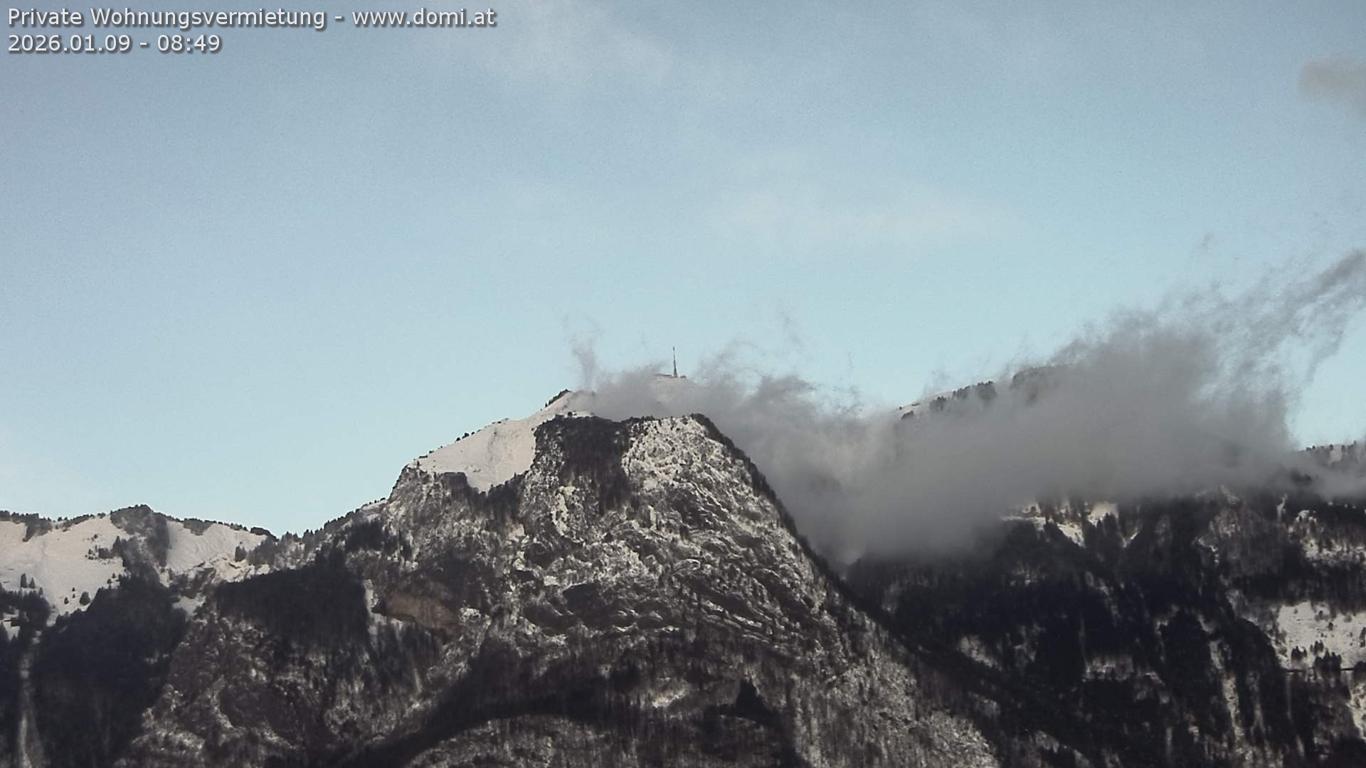 Archiv Foto Webcam Blick von Bangs, Feldkirch auf den Hohen Kasten