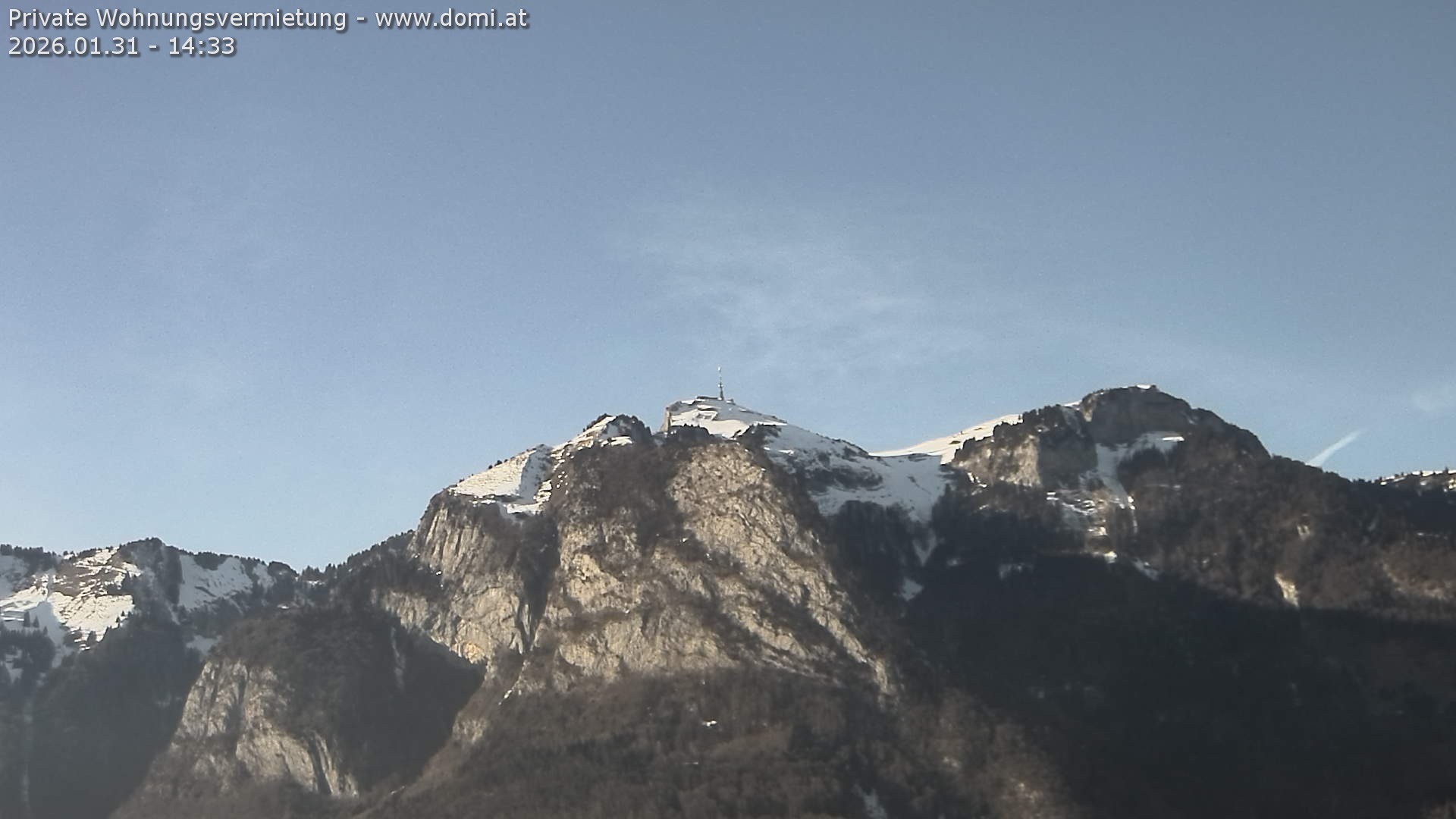 Archiv Foto Webcam Blick von Bangs, Feldkirch auf den Hohen Kasten