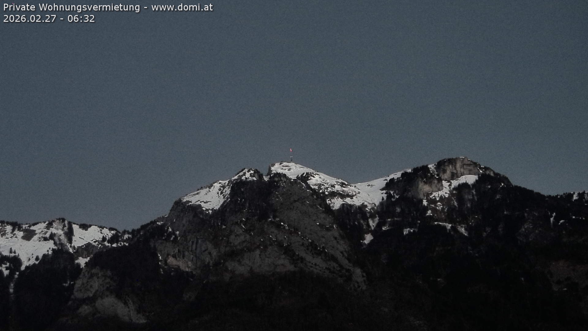 Archiv Foto Webcam Blick von Bangs, Feldkirch auf den Hohen Kasten
