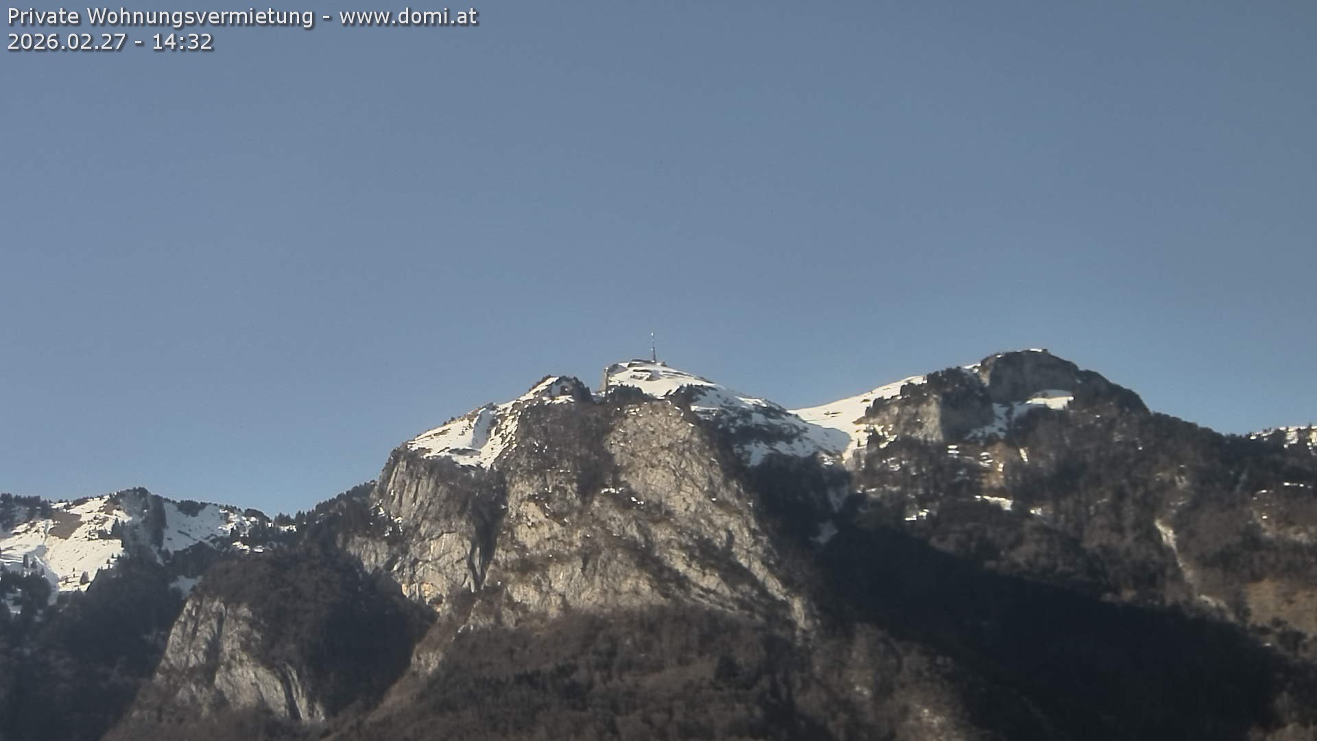 Archiv Foto Webcam Blick von Bangs, Feldkirch auf den Hohen Kasten