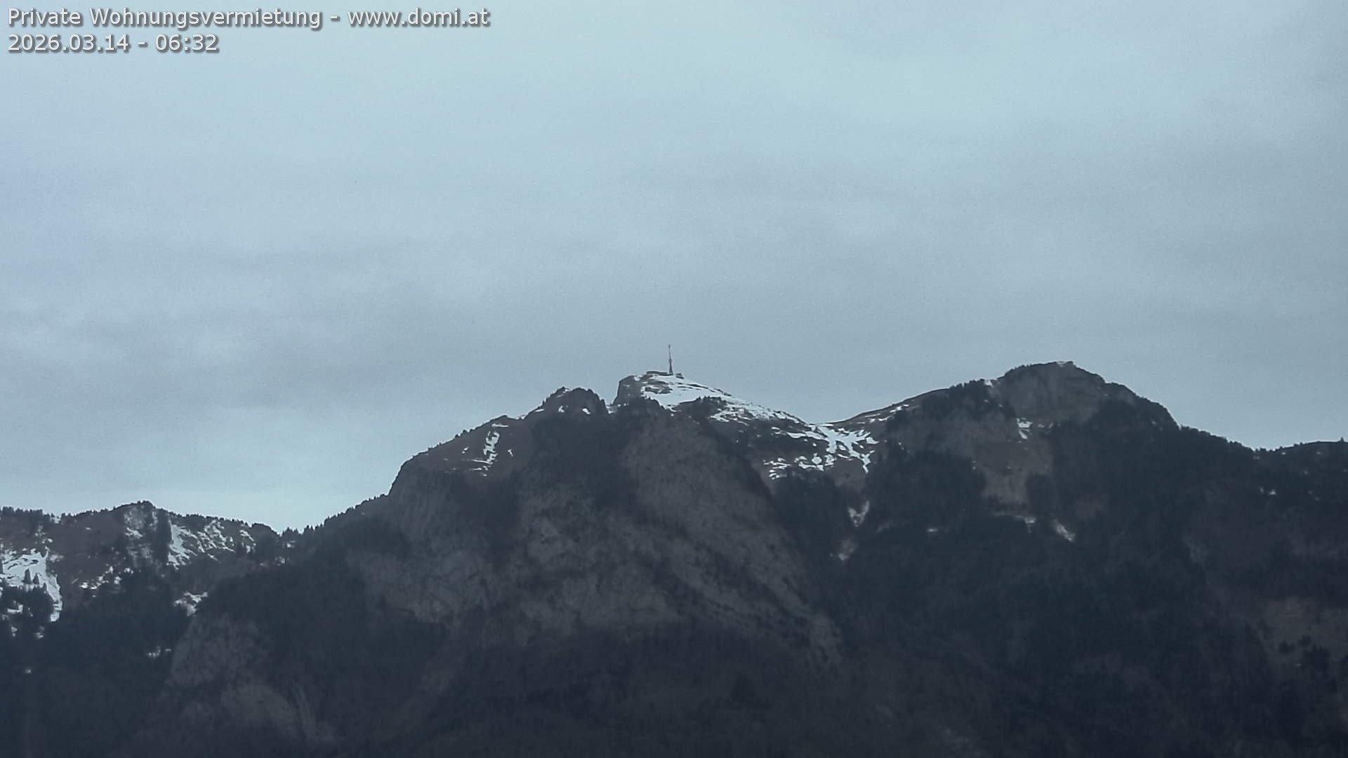 Archiv Foto Webcam Blick von Bangs, Feldkirch auf den Hohen Kasten
