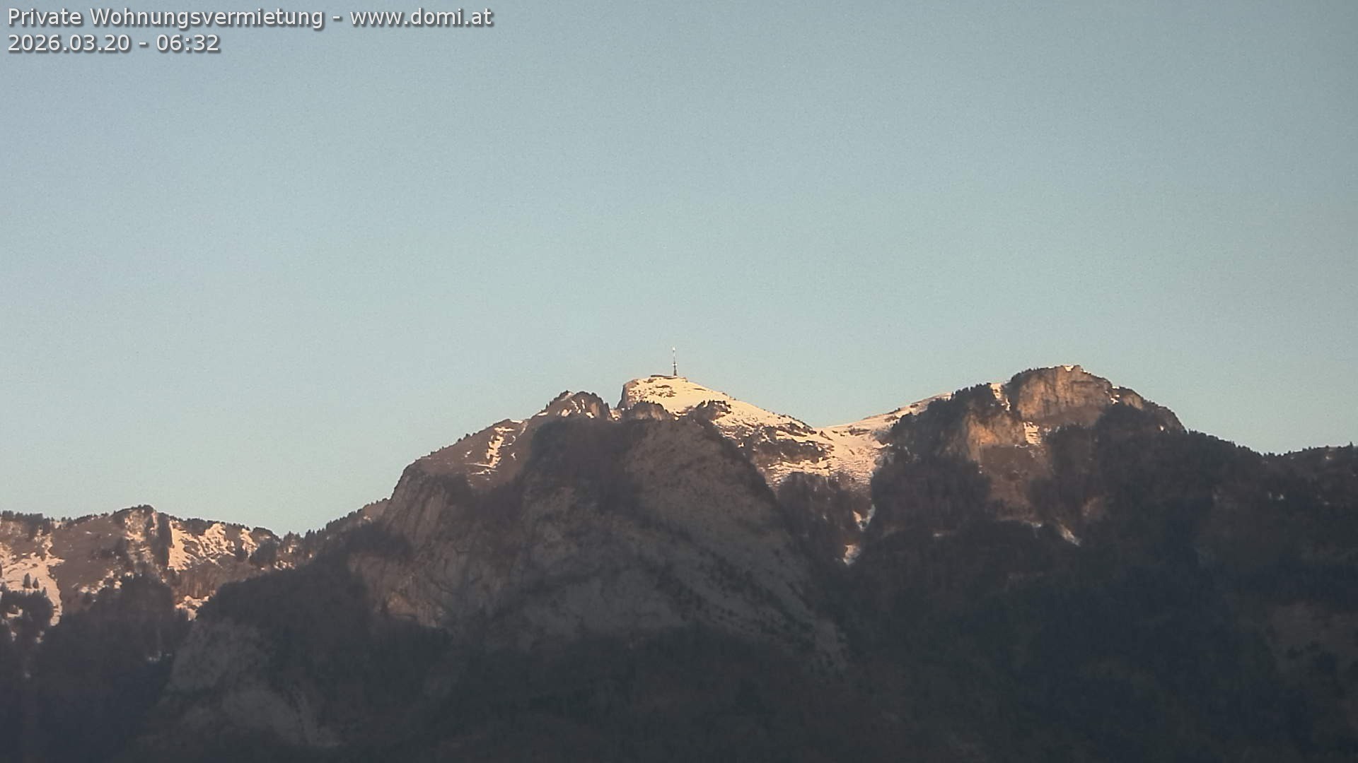 Archiv Foto Webcam Blick von Bangs, Feldkirch auf den Hohen Kasten
