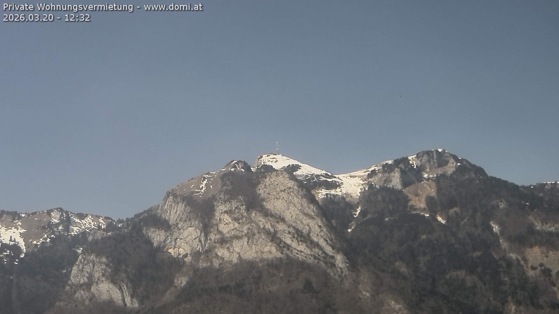 Archiv Foto Webcam Blick von Bangs, Feldkirch auf den Hohen Kasten
