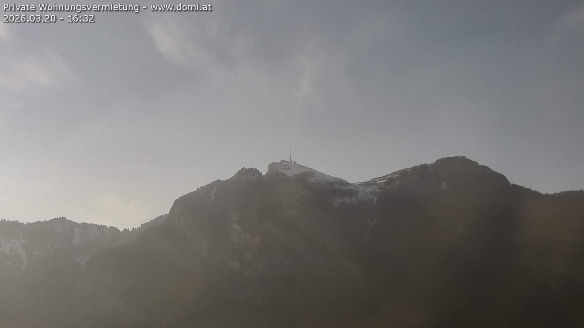Archiv Foto Webcam Blick von Bangs, Feldkirch auf den Hohen Kasten